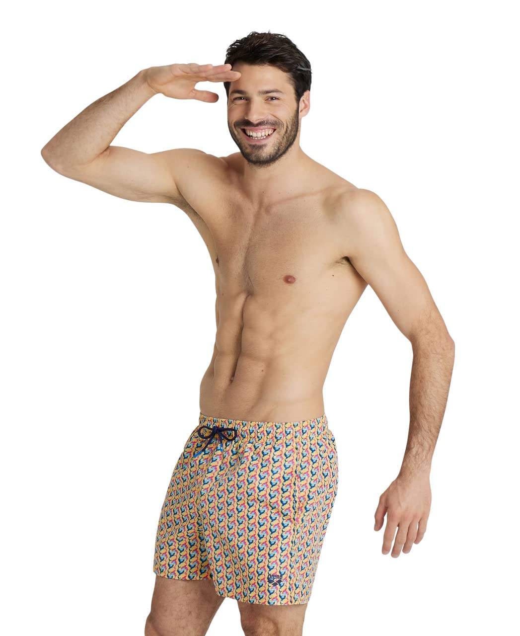 arena-allover-costume-mare-uomo-boxer-piscina-in-tessuto-riciclato image 8