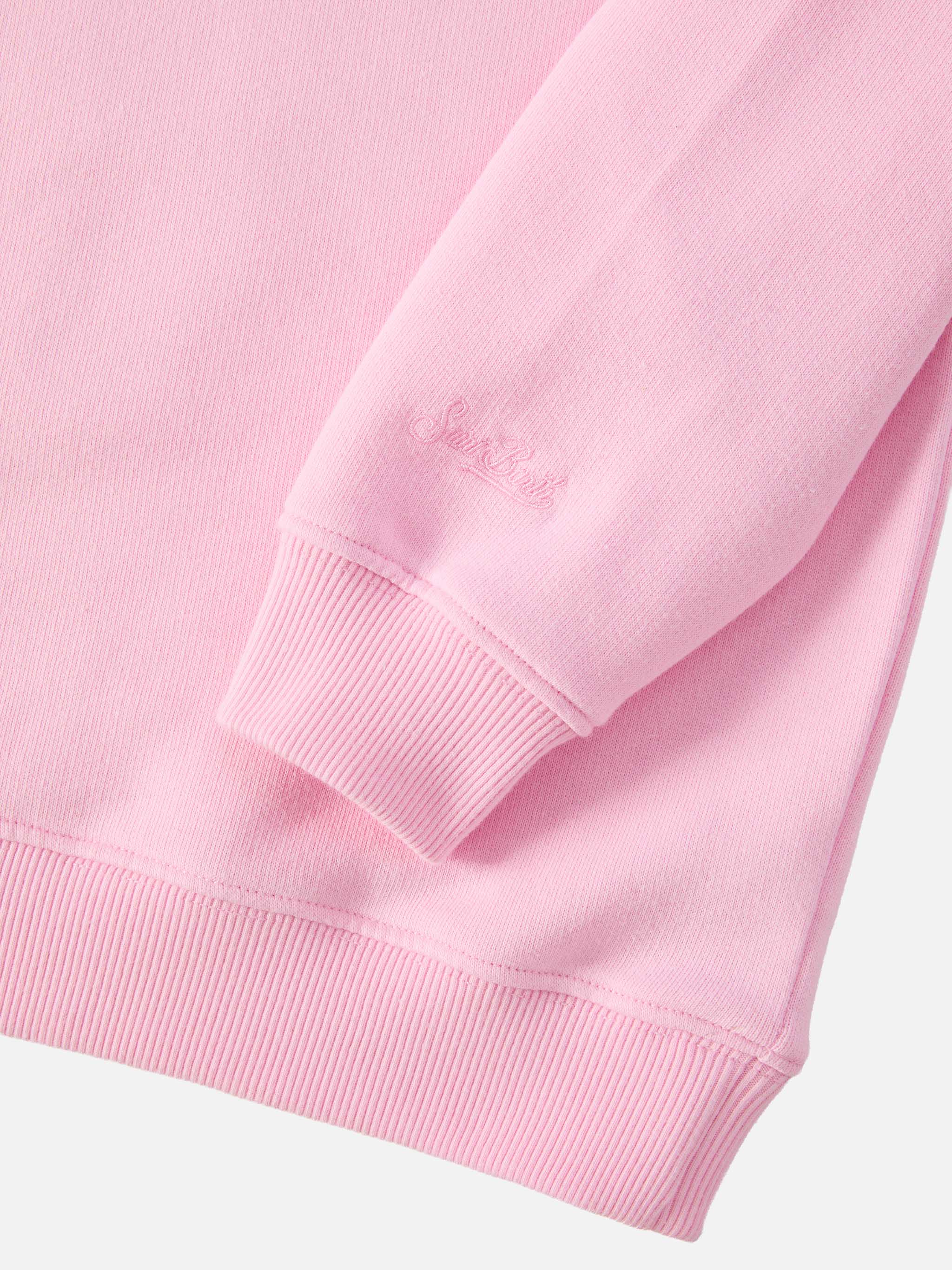 mc2-saint-barth-briony-felpa-girocollo-bambina-rosa-bella-e-monella-strass image 3