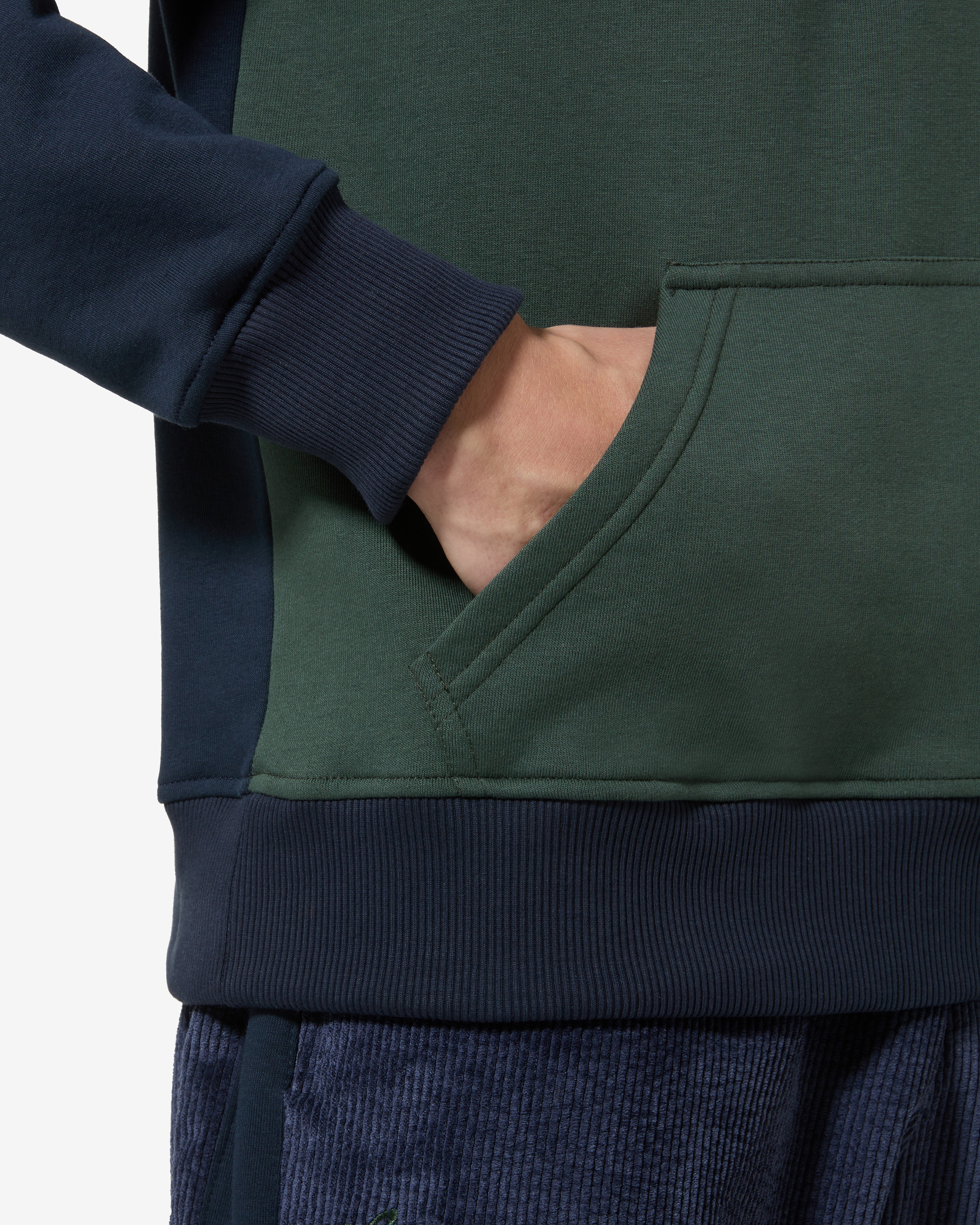 australian-style-hoodie-felpa-corduroy-blu-navy-con-cappuccio image 5