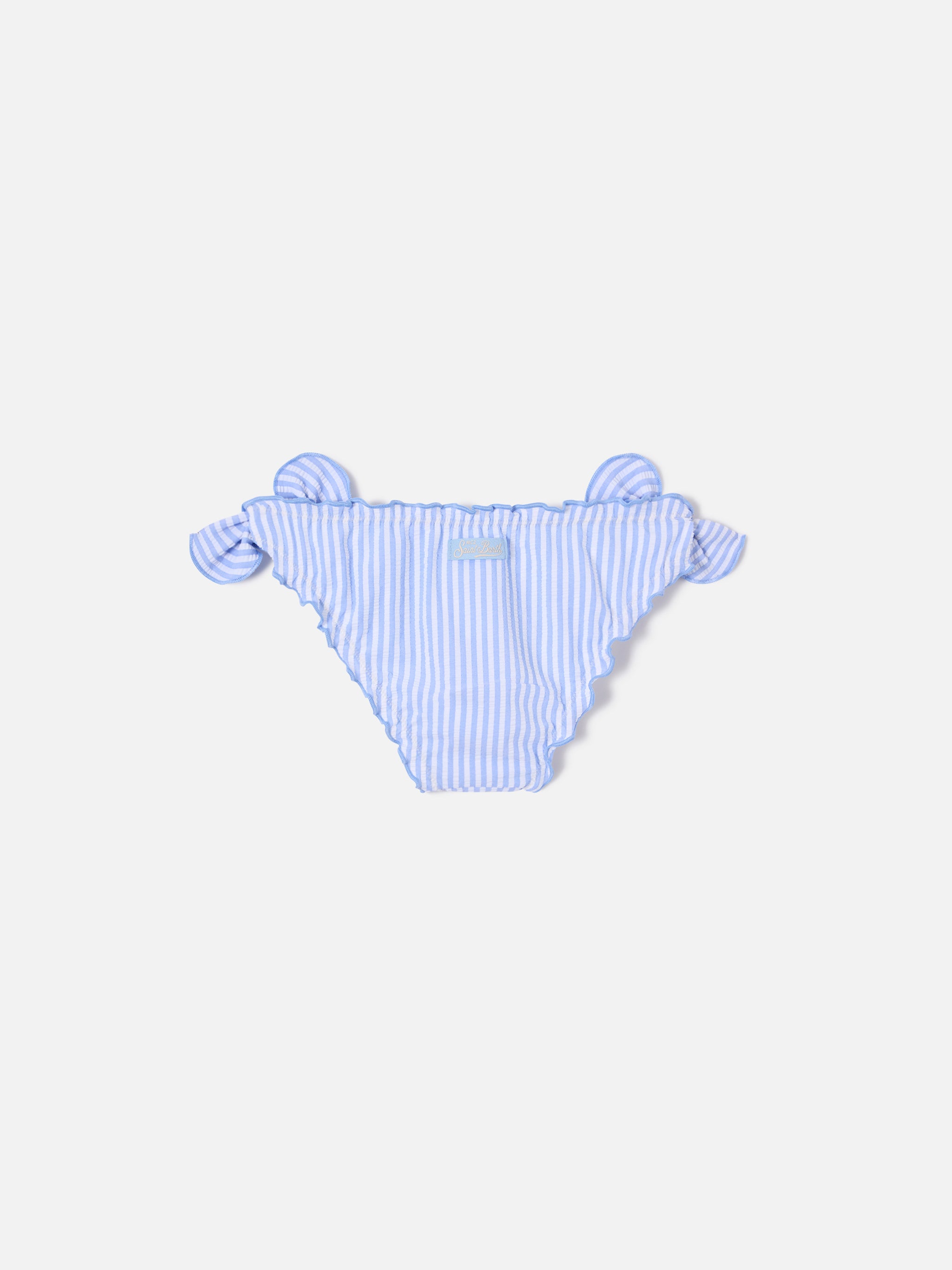 mc2-saint-barth-slip-mare-cric-da-bambina-in-seersucker-a-righe-azzurre image 2