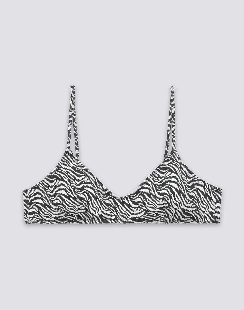 sundek-elodie-w617ktl86zs-bikini-top-bralette-donna-zebrato-jacquard image 1