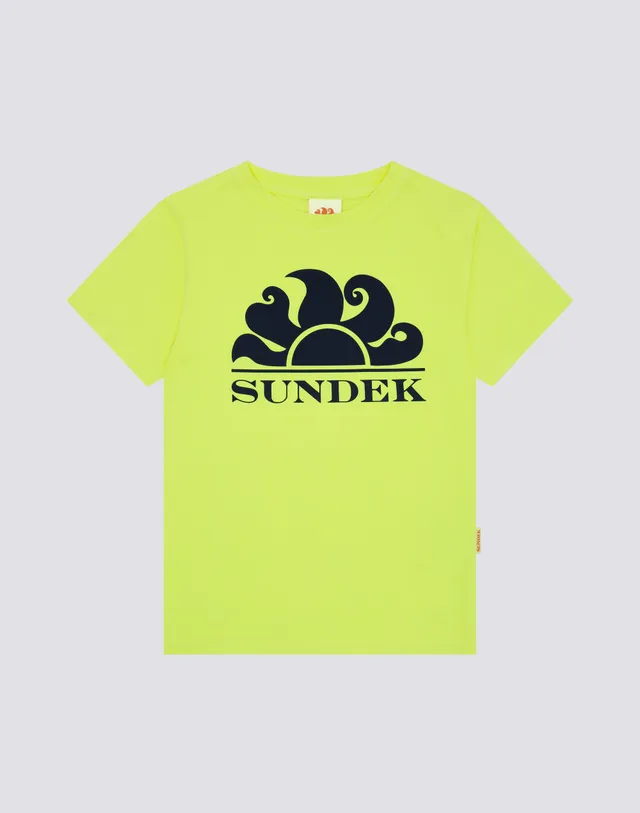 sundek-t-shirt-bambino-manica-corta-in-cotone-sovratinto image 1