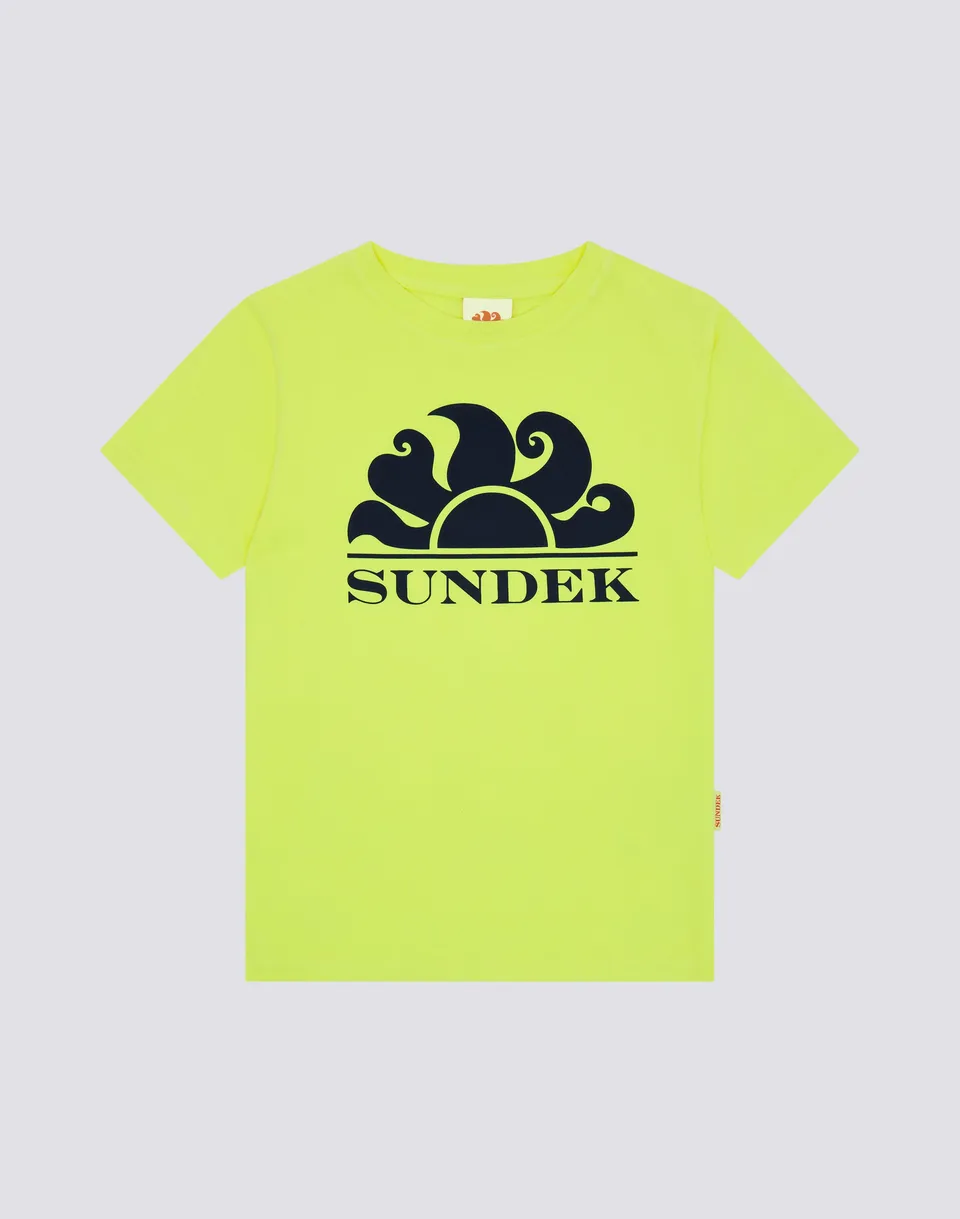 sundek-t-shirt-bambino-manica-corta-in-cotone-sovratinto image 1
