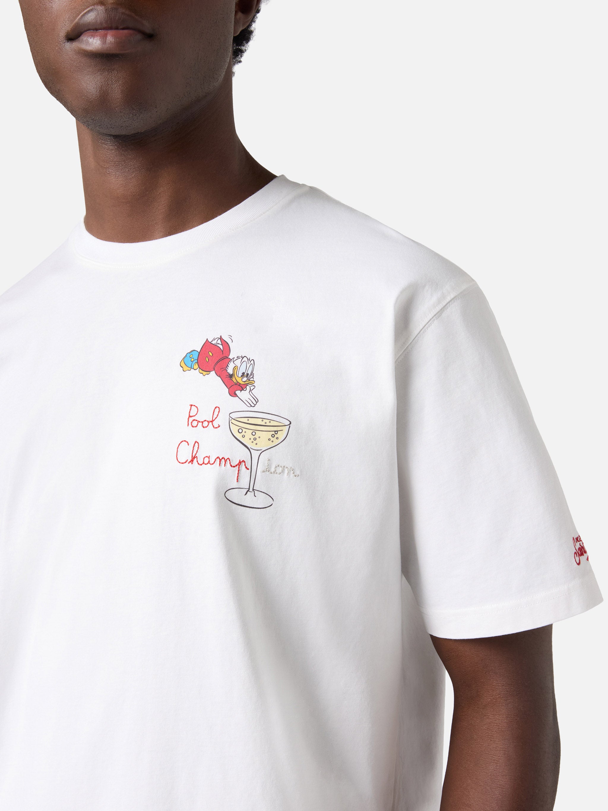 mc2-saint-barth-t-shirt-portofino-bianca-con-ricamo-pool-champion-special-editio image 2