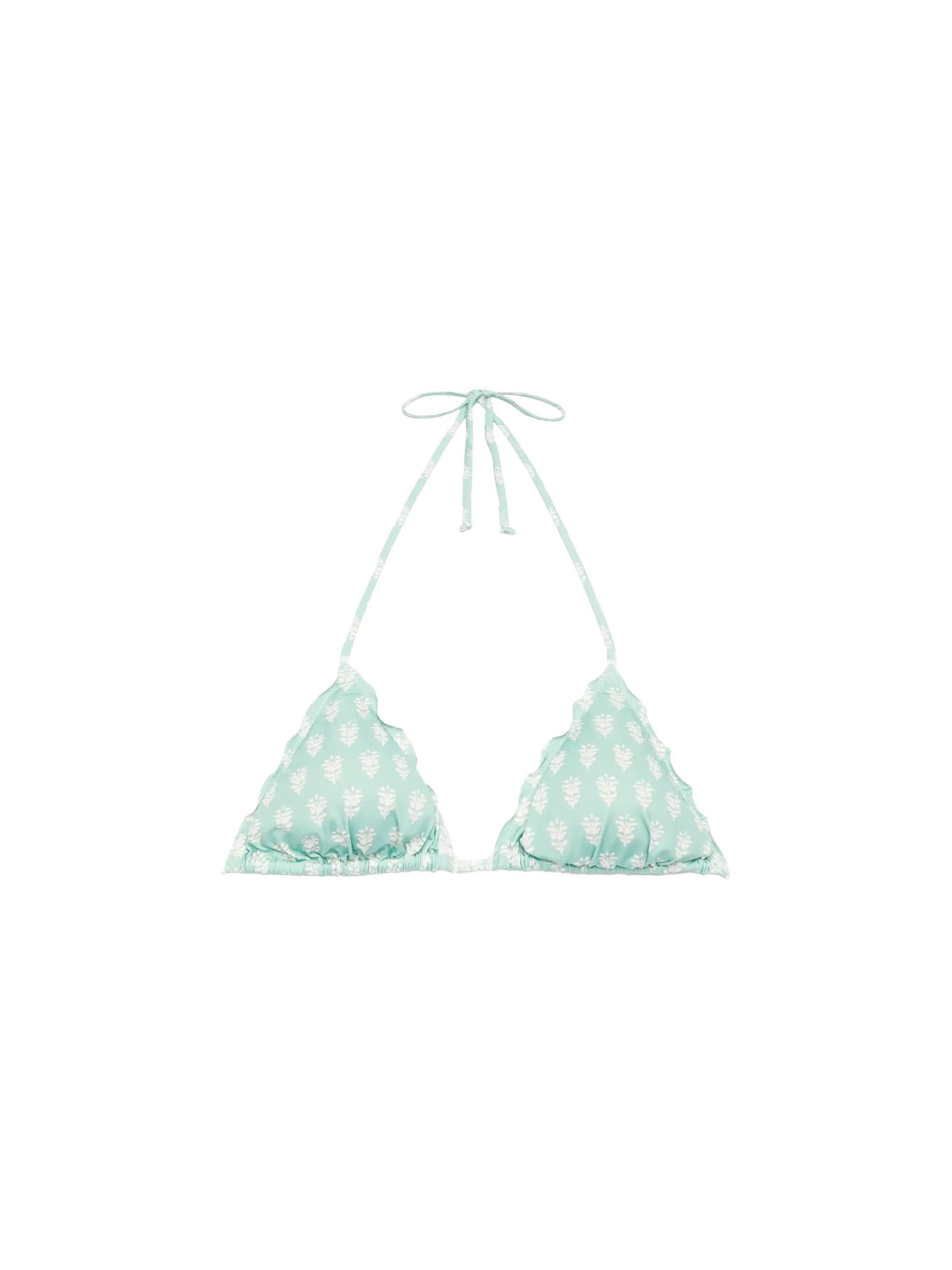 mc2-saint-barth-sagittarius-top-triangolo-stampa-floreale-verde-salvia image 1