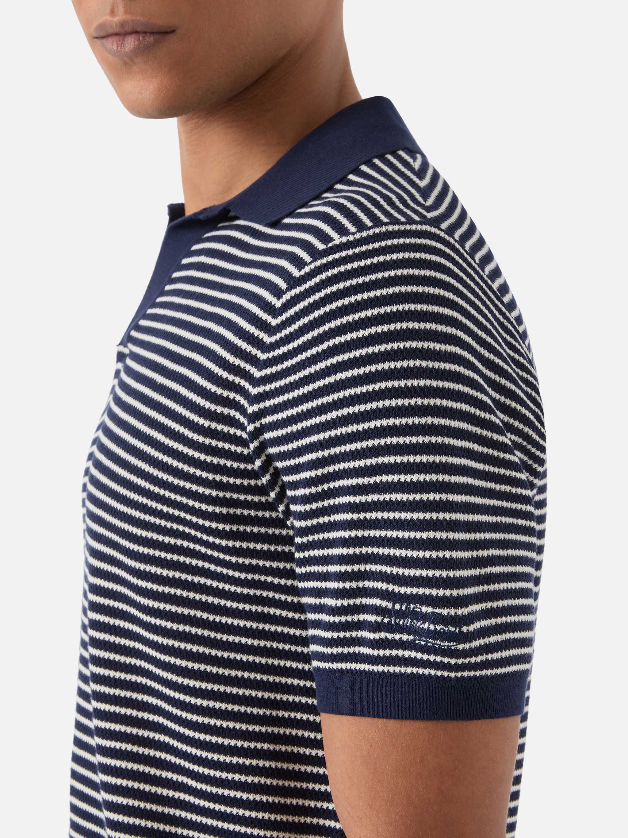 mc2-saint-barth-polo-sloan-in-cotone-pregiato-high-twist-a-righe-bianche-e-blu-u image 4