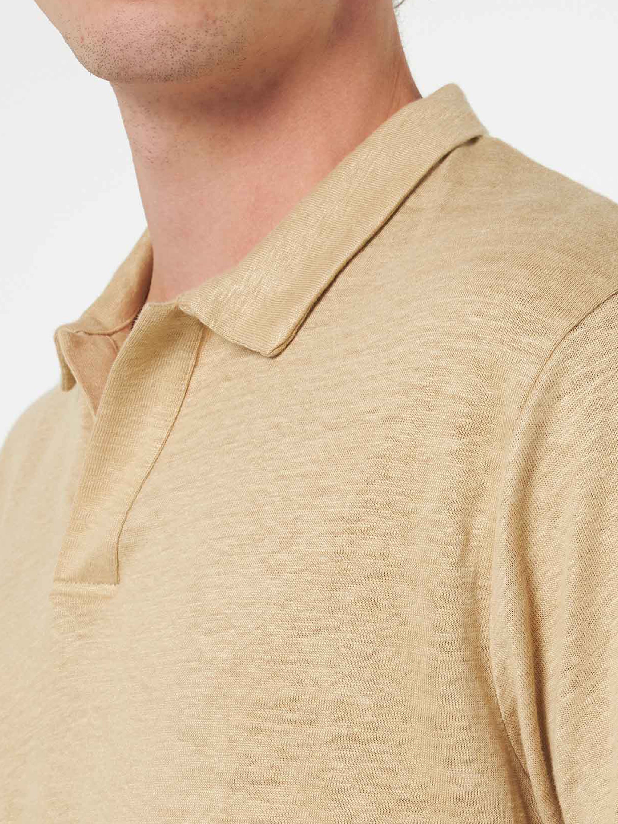 mc2-saint-barth-polo-fraser-senza-bottoni-in-lino-beige-uomo image 2