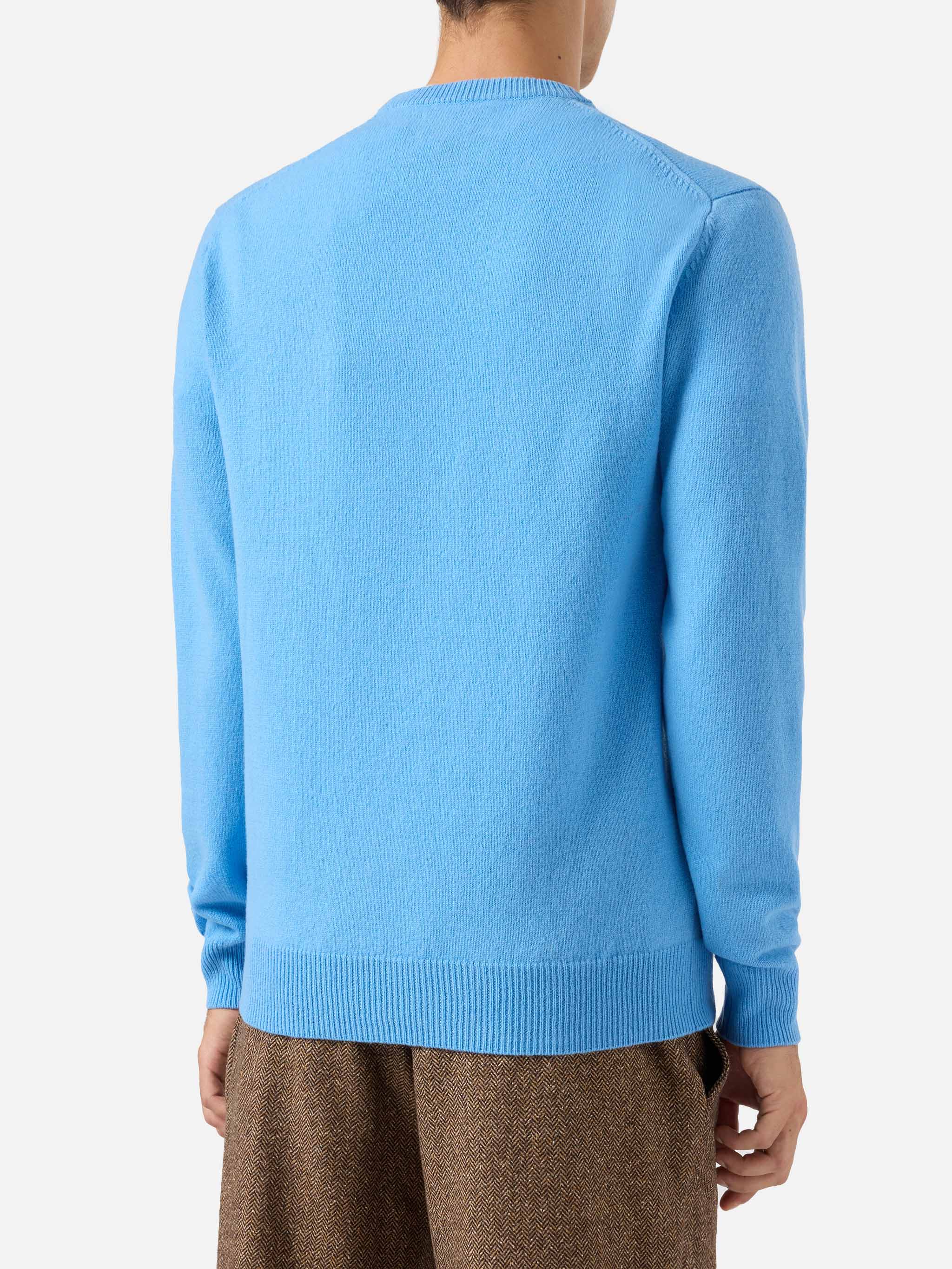 mc2-saint-barth-maglione-regent-uomo-girocollo-100-lambswool-blu-polvere image 3