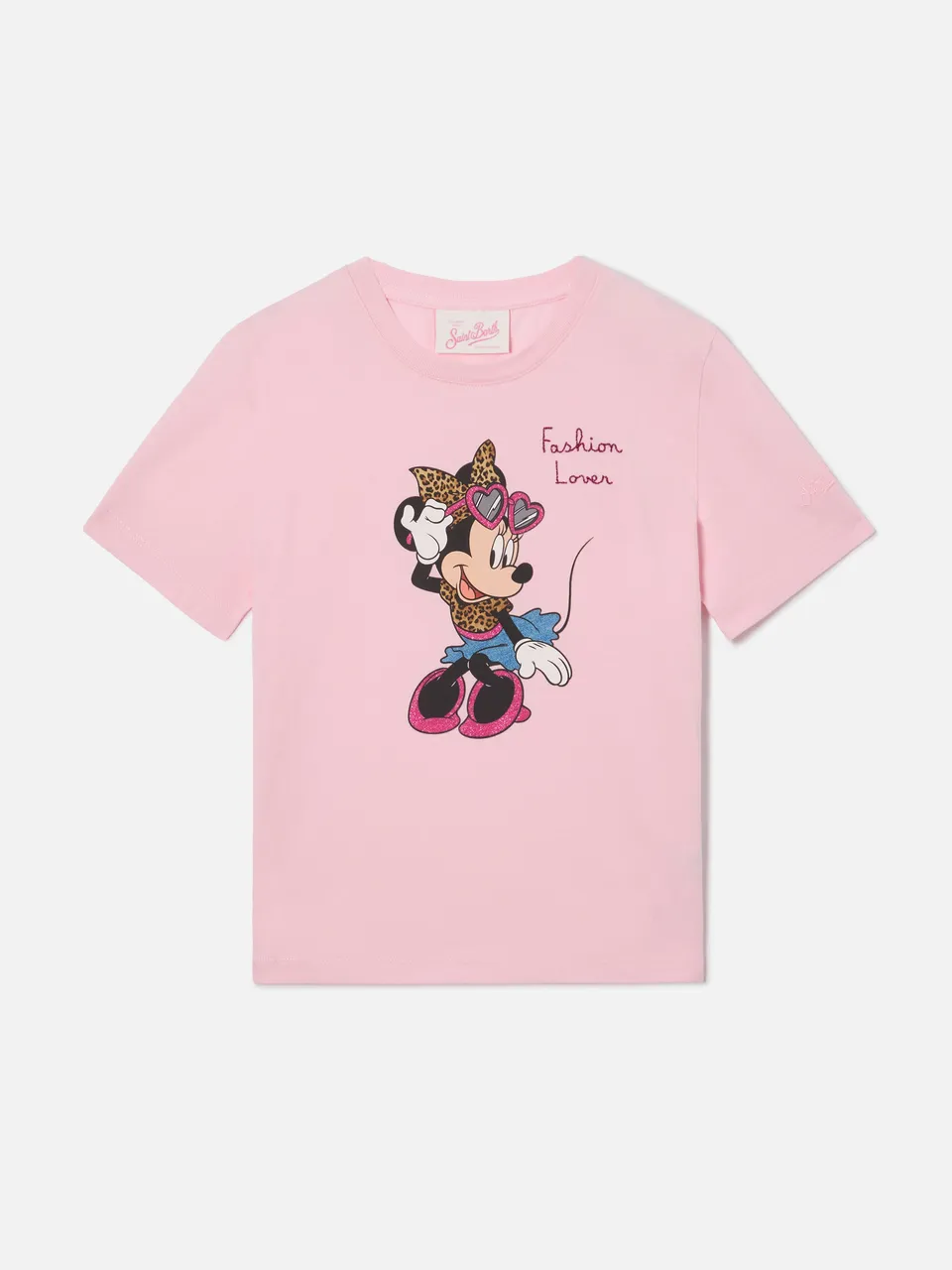 mc2-saint-barth-elly-t-shirt-bambina-cotone-rosa-minnie-fashion-lover-disney image 1