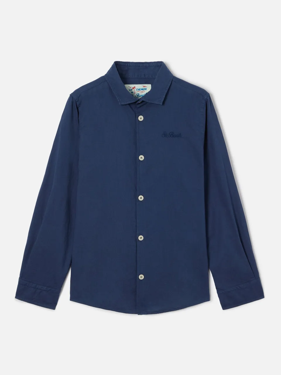 mc2-saint-barth-chemise-jr-camicia-bambino-cotone-voile-blu-navy image 1