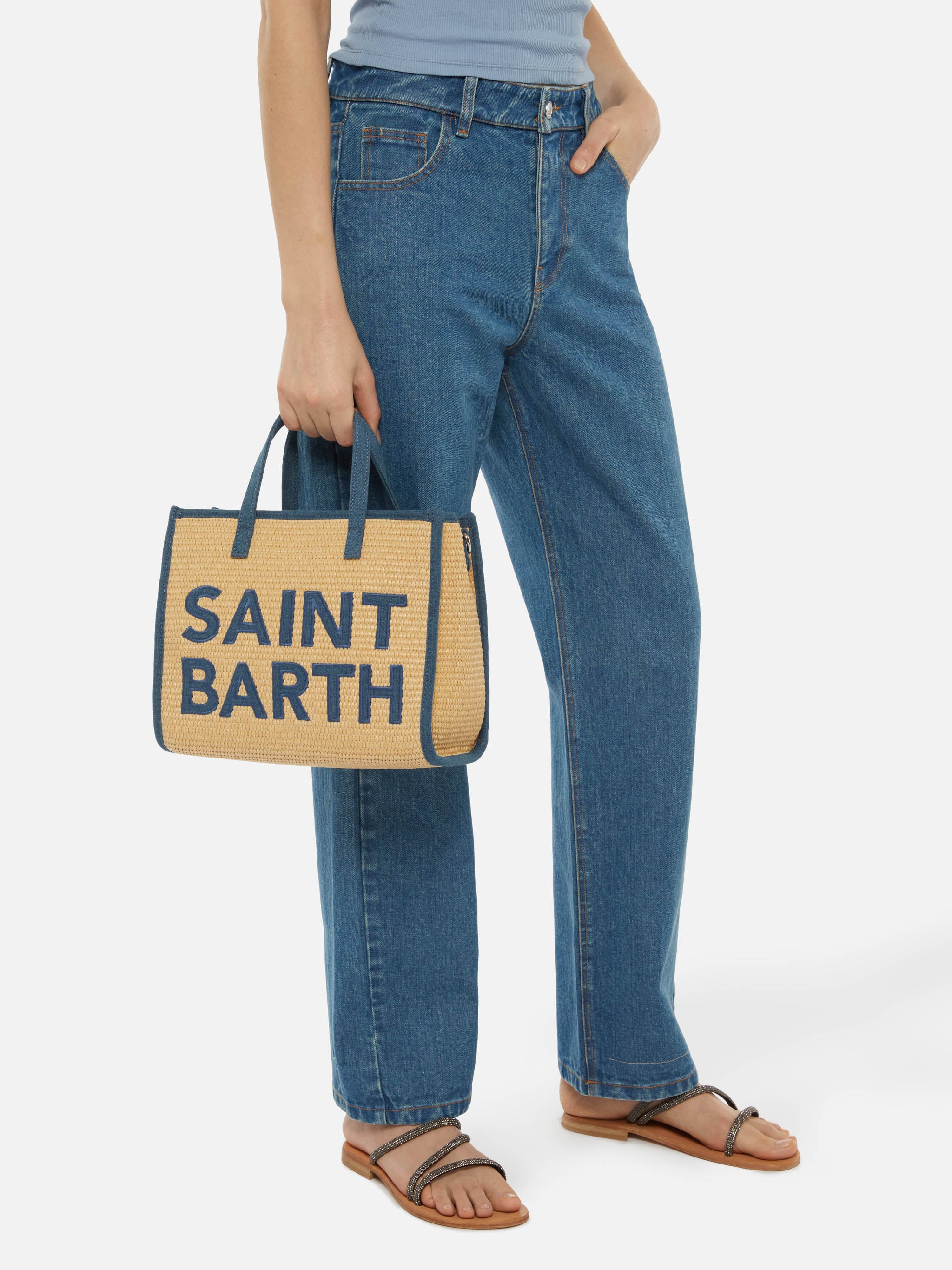 mc2-saint-barth-vivian-mid-straw-borsa-paglia-beige-patch-denim image 2