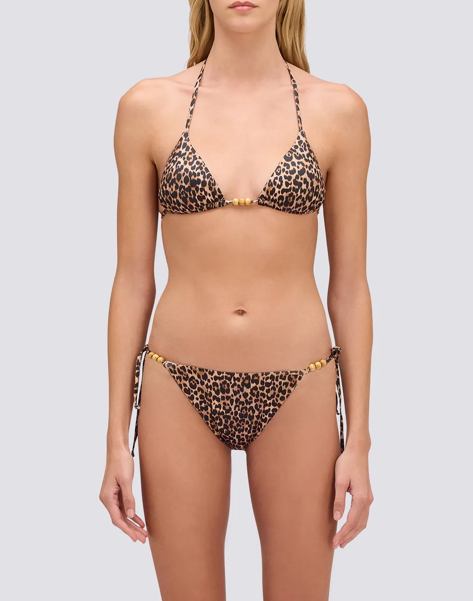 sundek-jennifer-bikini-top-a-triangolo-stampa-leopardata image 1