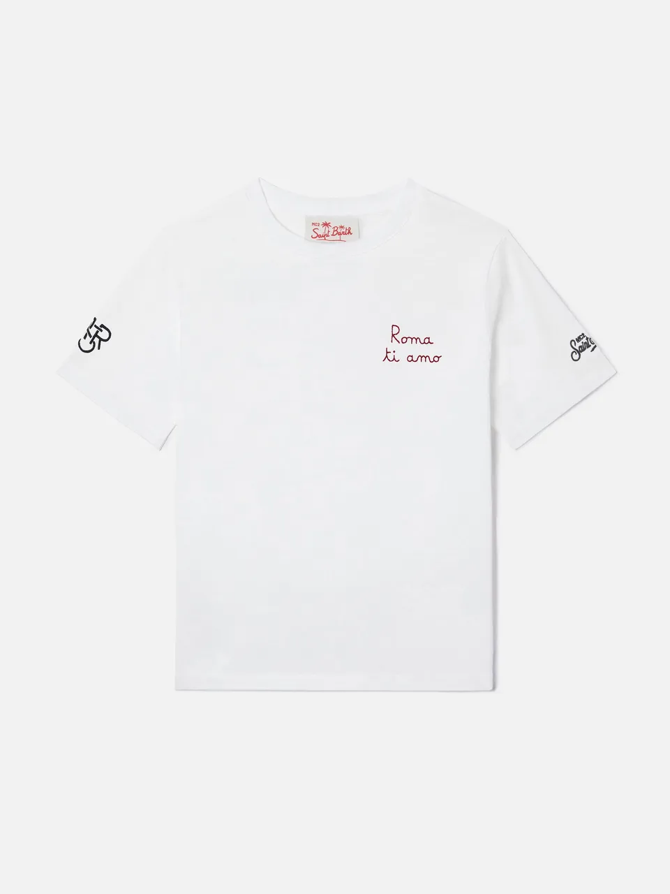 mc2-saint-barth-portofino-jr-t-shirt-bambino-bianca-as-roma-special-edition image 1