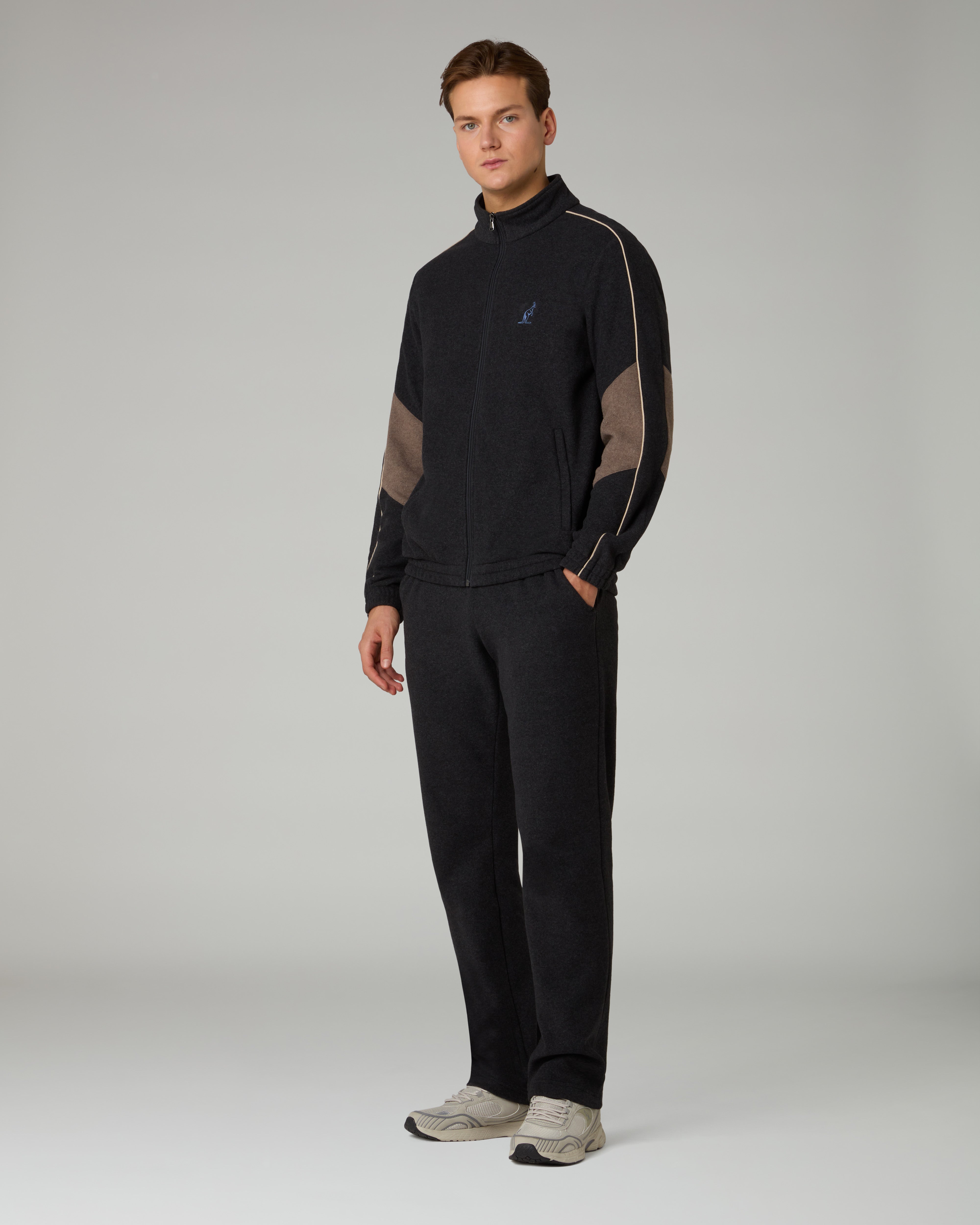 australian-color-block-softech-tracksuit-tuta-calda-antracite-made-in-italy image 1