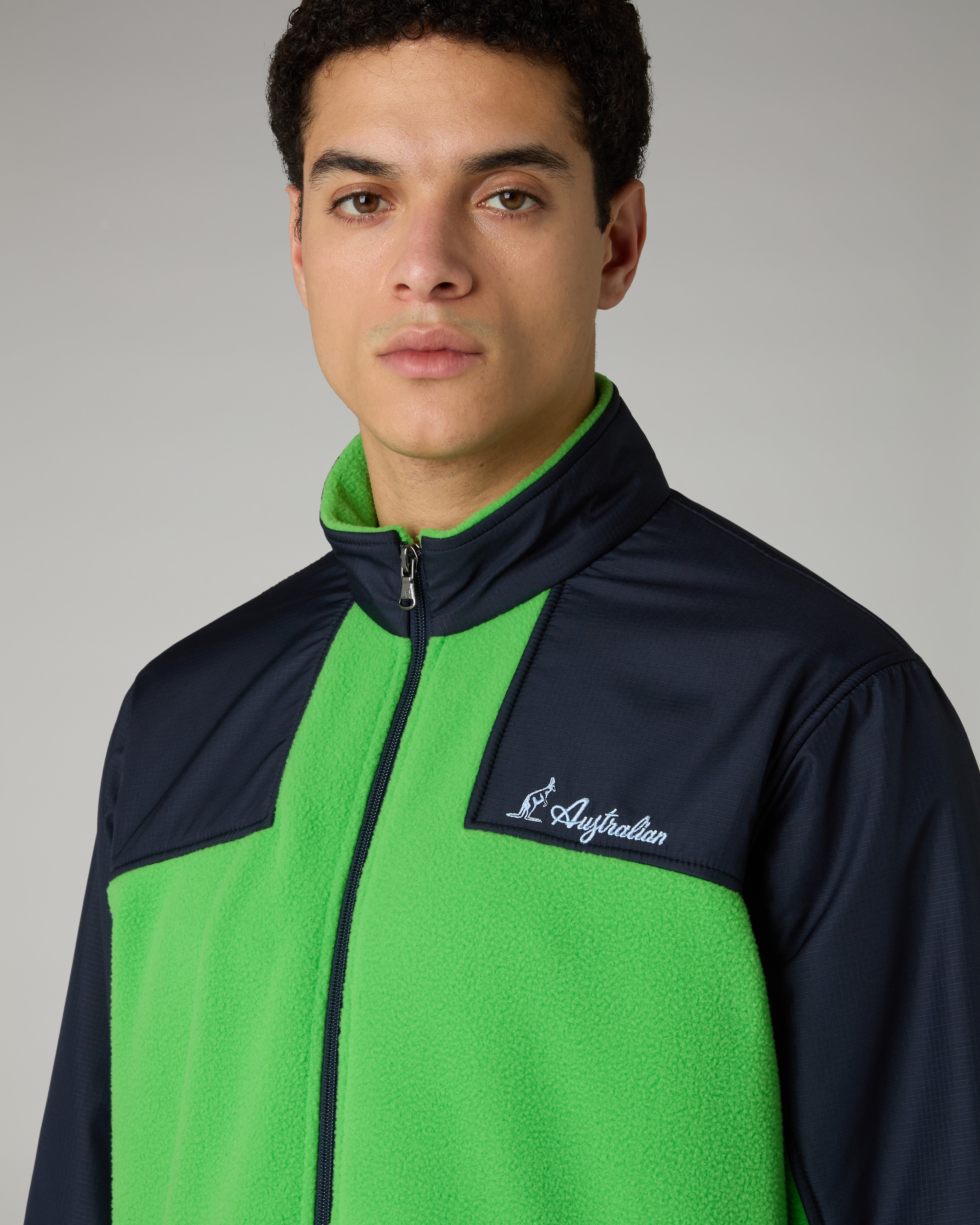 australian-color-block-track-jacket-giacca-pile-full-zip image 4