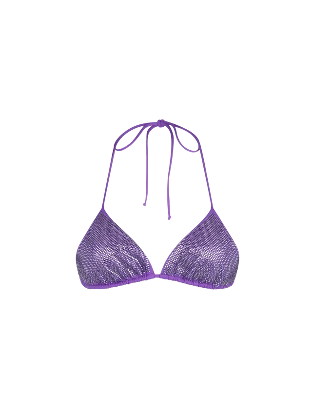 mc2-saint-barth-annabelle-top-bikini-triangolo-viola-con-strass image 1