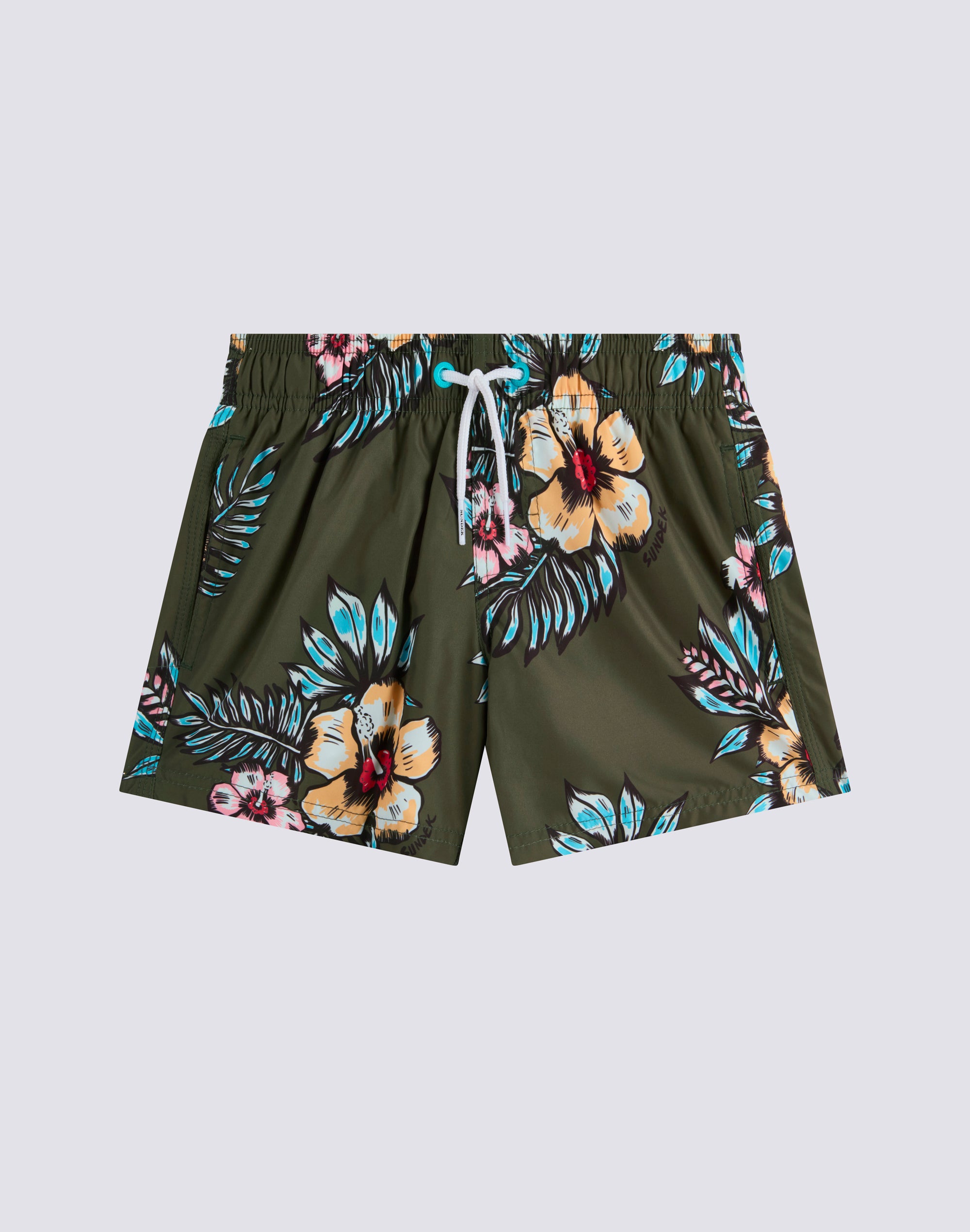 sundek-iconic-costume-da-bagno-bambino-corto-graphic-flower-repreve image 2