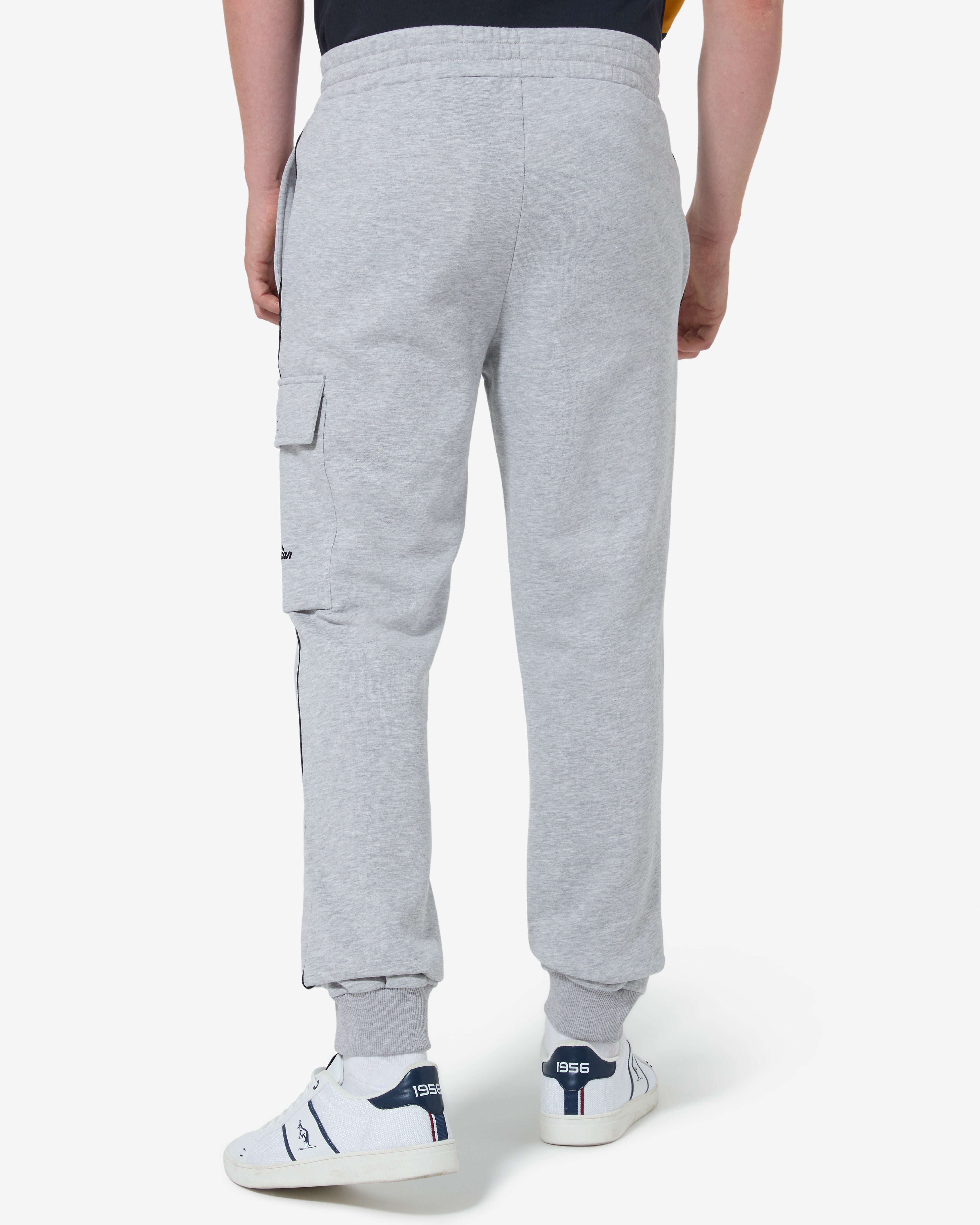 australian-pocket-track-pant-pantalone-felpa-uomo-grigio-melange image 3