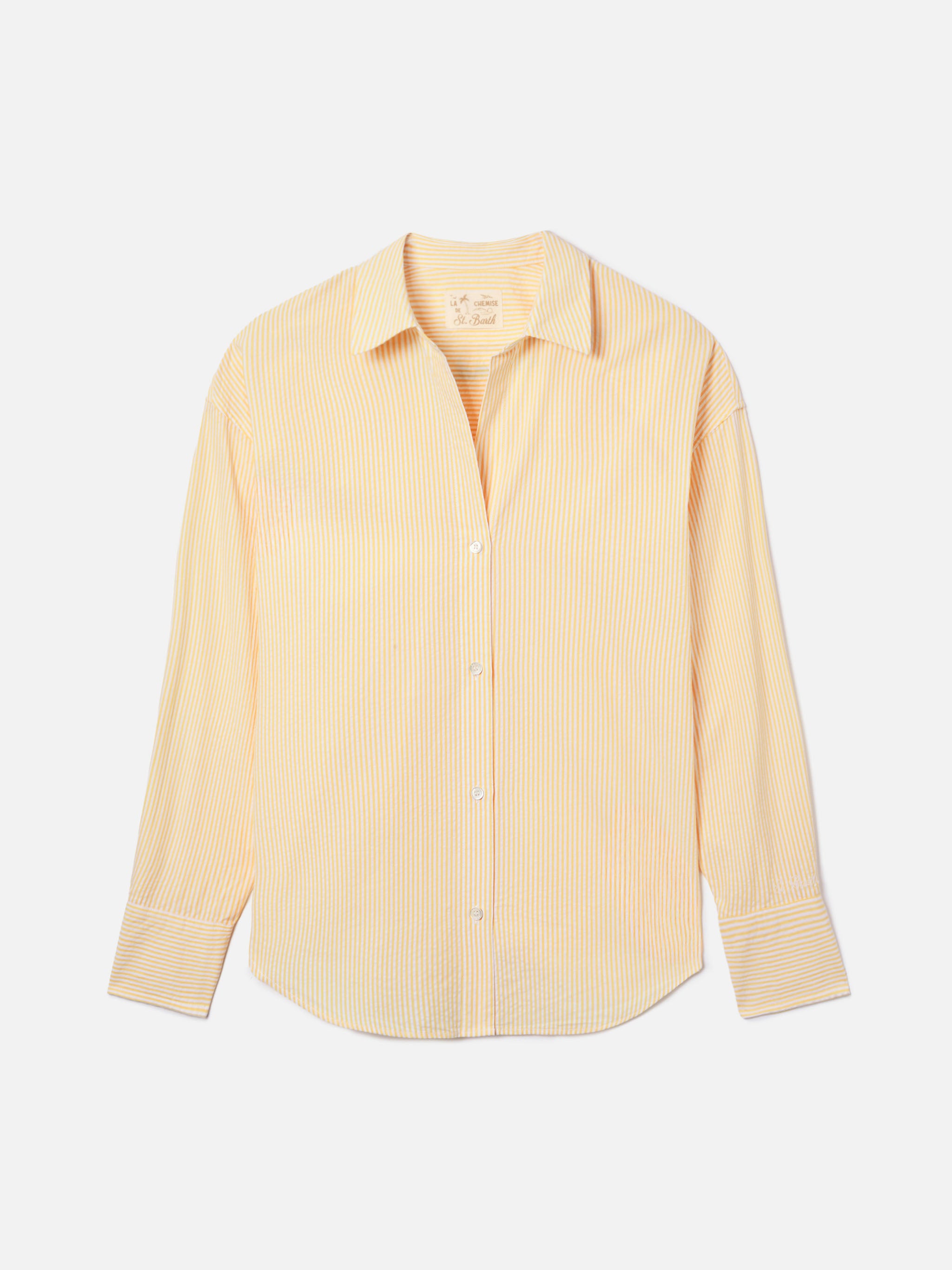 camicia-cristal-mc2-saint-barth-in-seersucker-a-righe-gialle-con-ricamo-weekend- image 6
