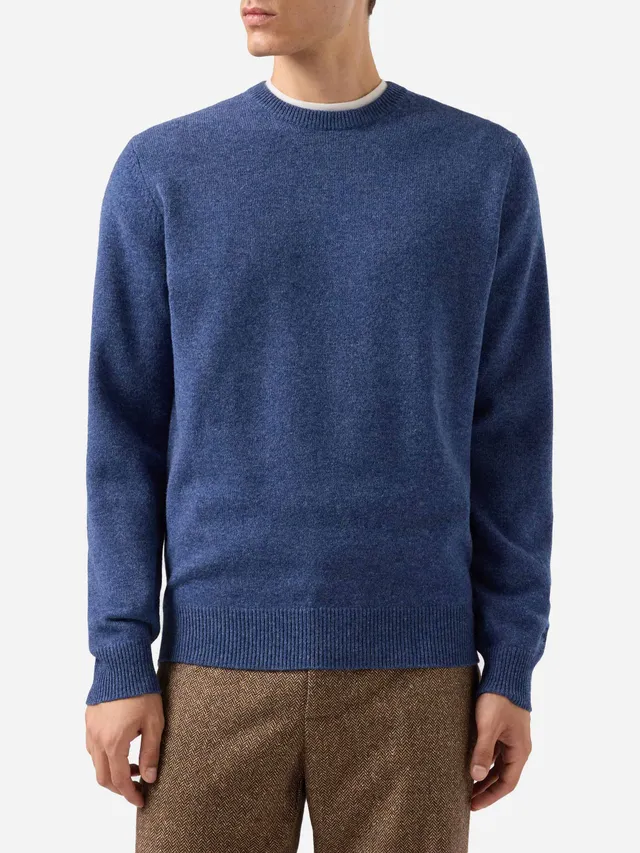 mc2-saint-barth-regent-maglione-100-lambswool-blu-denim-uomo image 1