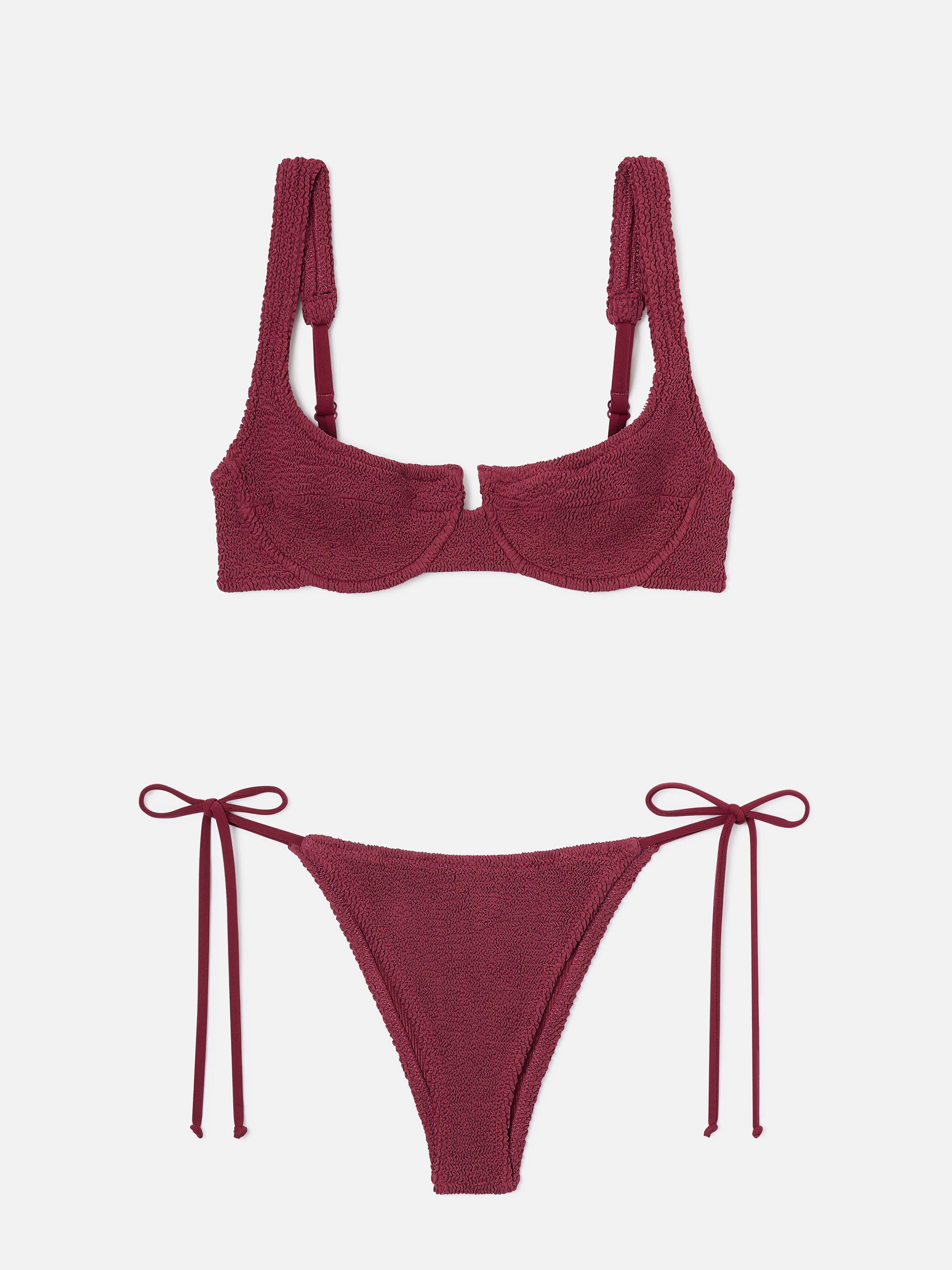 mc2-saint-barth-bikini-amira-marielle-crinkle-bordeaux image 1