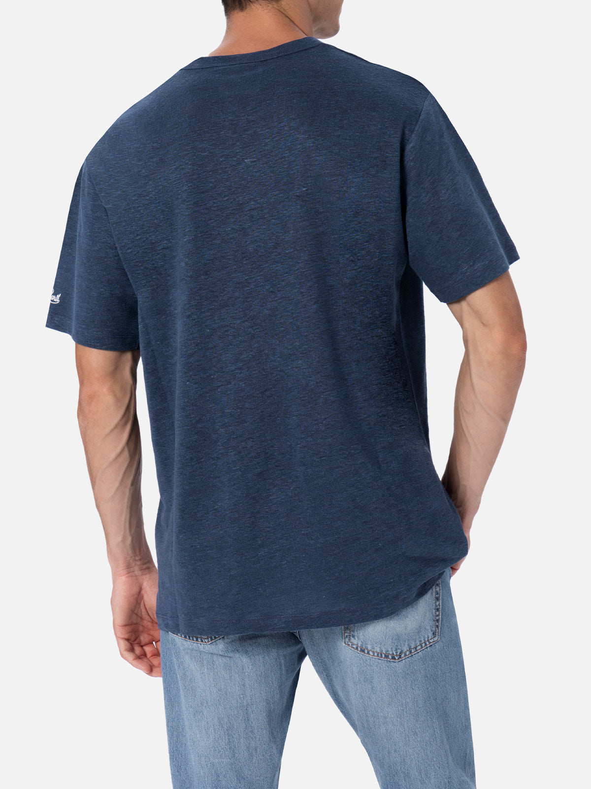 mc2-saint-barth-ecstasea-t-shirt-uomo-lino-blu-navy image 4
