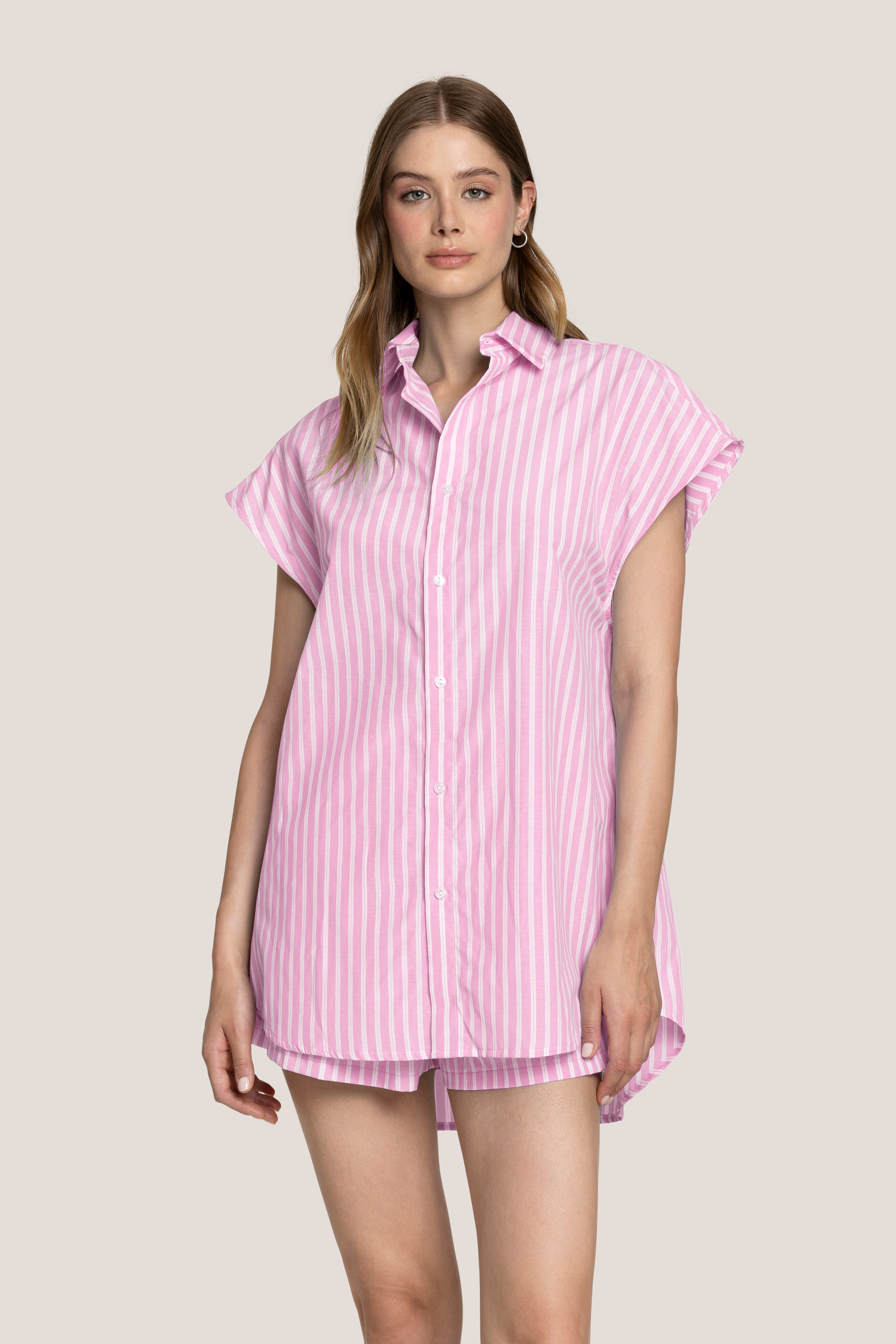 4giveness-mini-dress-vertical-lines-mini-abito-donna-rigato image 3