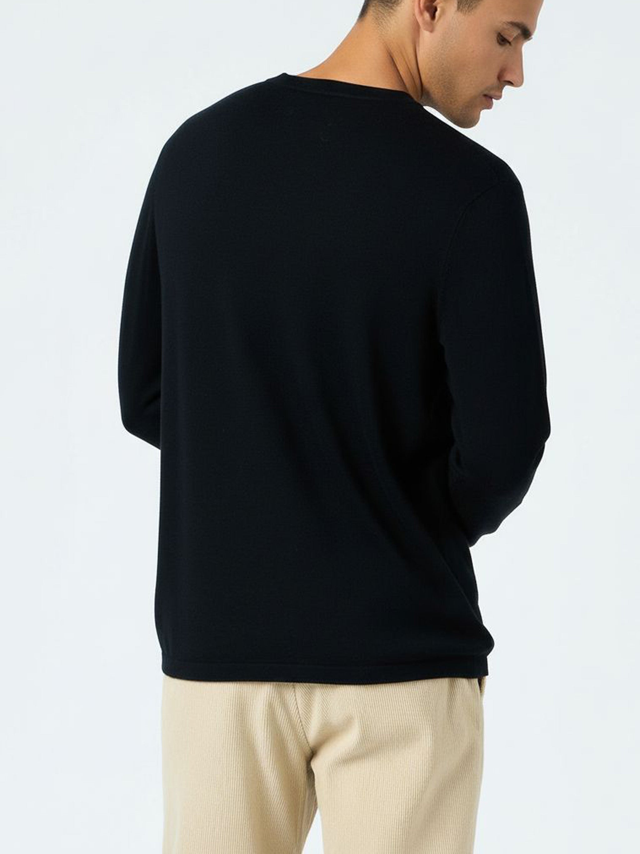 mc2-saint-barth-scott-t-shirt-uomo-blu-navy-in-lana-merino-e-cashmere image 3