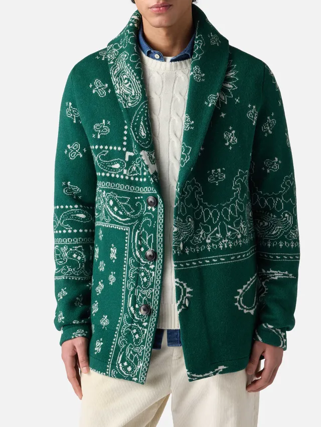 mc2-saint-barth-giacca-max-in-maglia-jacquard-bandana-con-ricamo-misto-cashmere- image 1