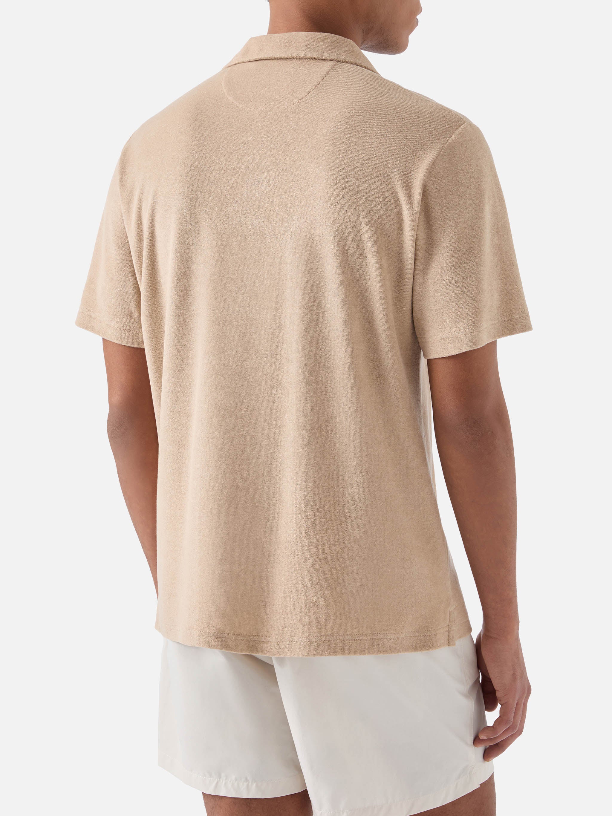 mc2-saint-barth-polo-jeremy-in-cotone-effetto-spugna-beige image 3