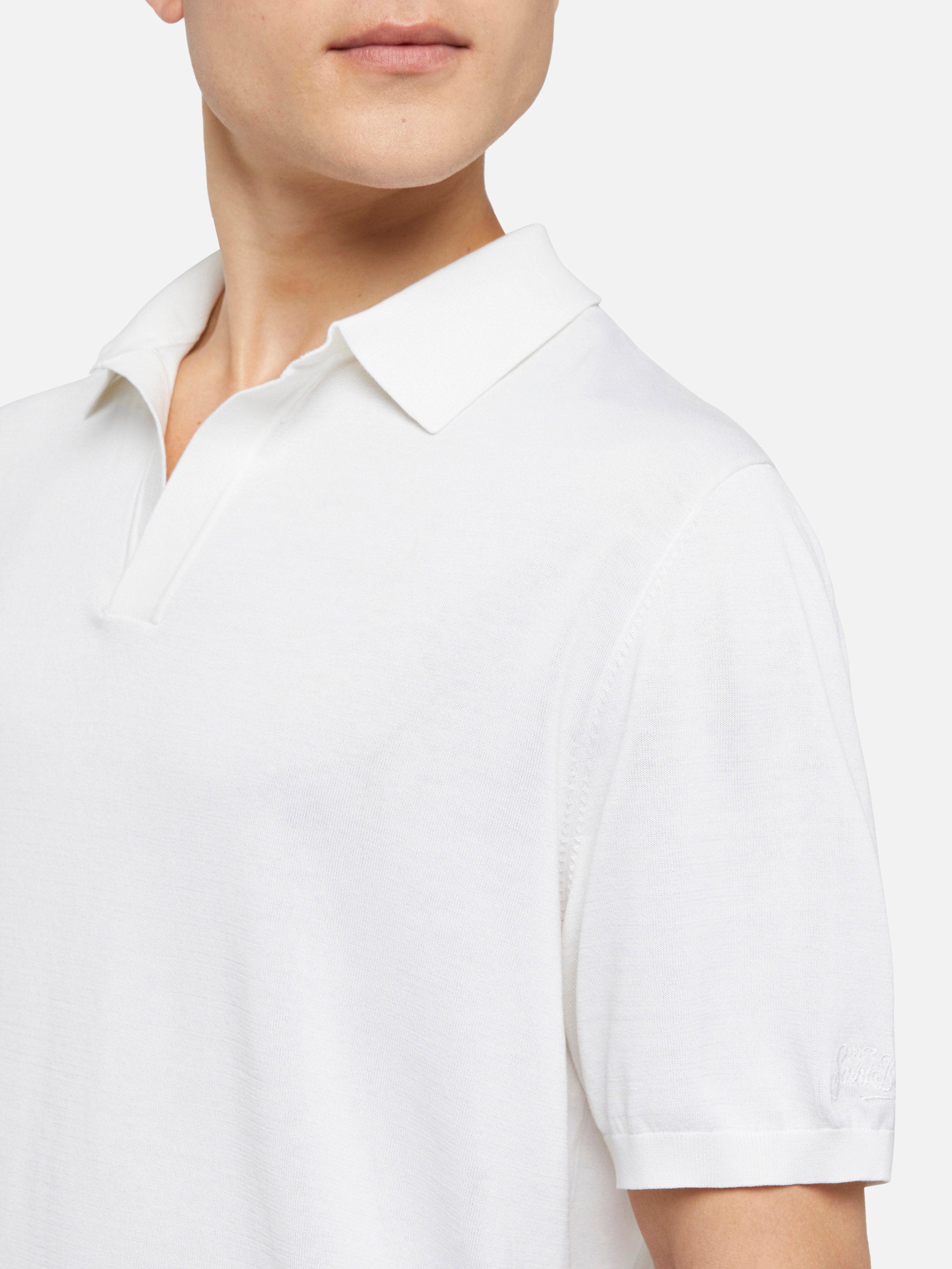 mc2-saint-barth-sloan-polo-uomo-maglia-seta-cotone-bianca image 2