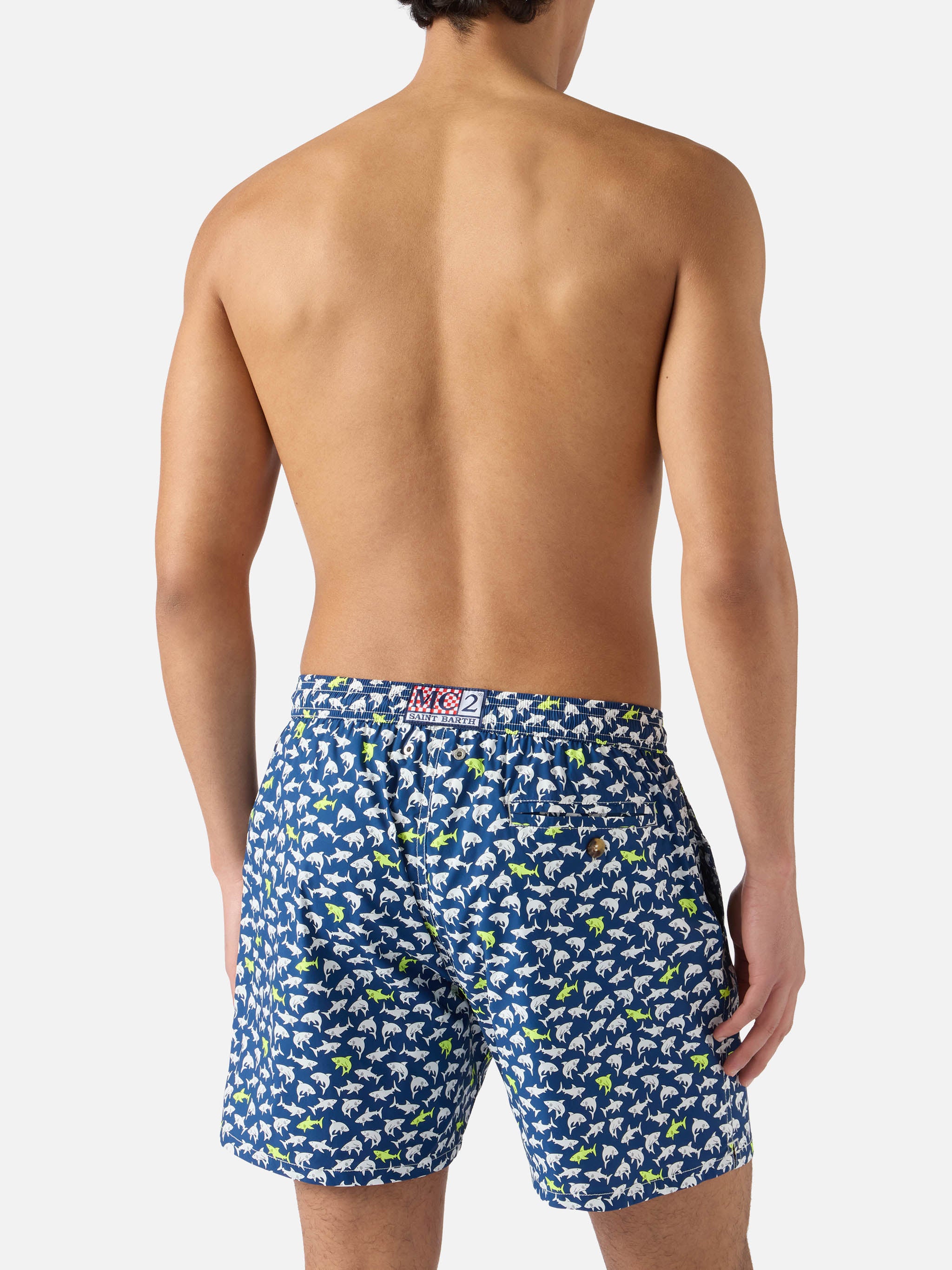 mc2-saint-barth-lighting-micro-costume-mare-uomo-blu-navy-con-stampa-squali image 5
