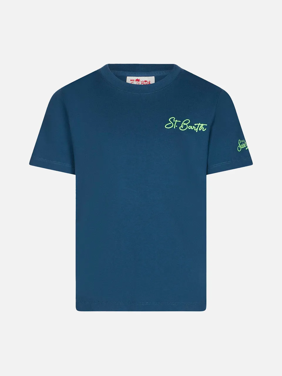 mc2-saint-barth-t-shirt-bimbo-blu-cotone-st-barth-beach image 1