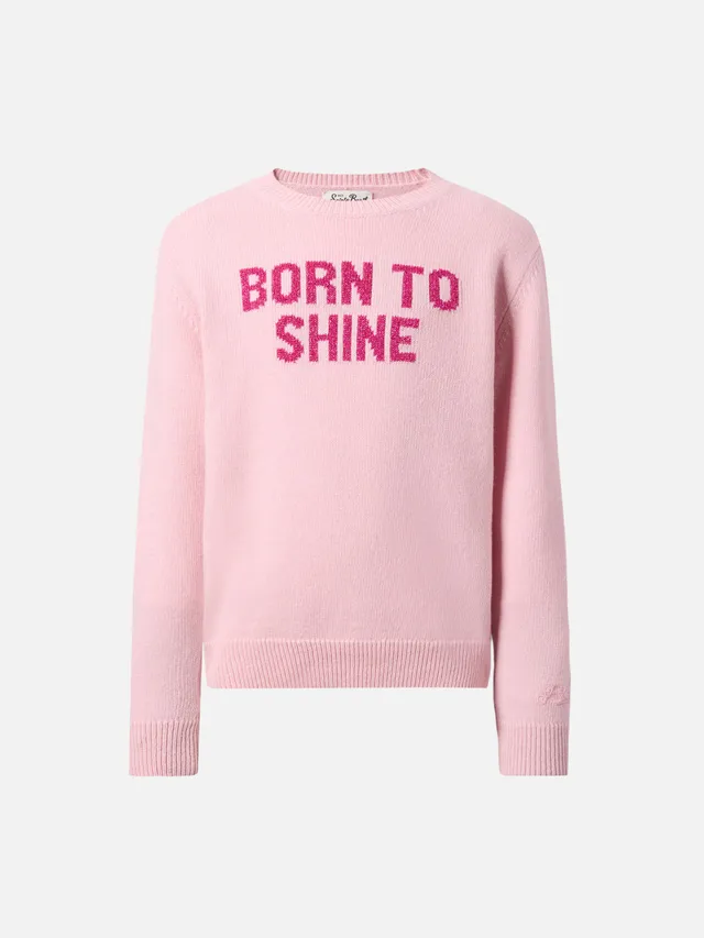mc2-saint-barth-princess-girocollo-in-misto-cashmere-born-to-shine-rosa image 1