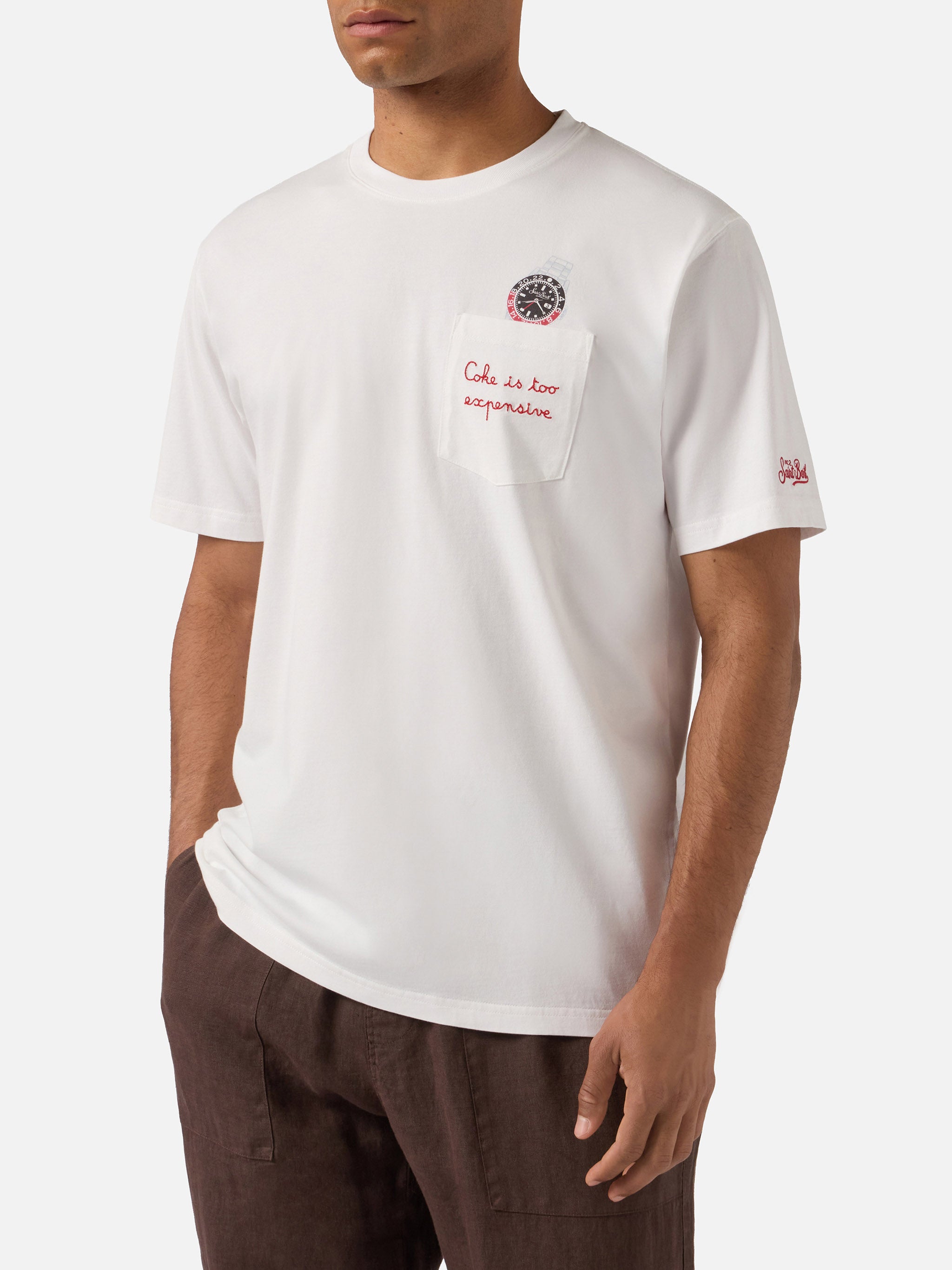 mc2-saint-barth-t-shirt-austin-uomo-in-cotone-bianca-coke-is-too-expensive image 3