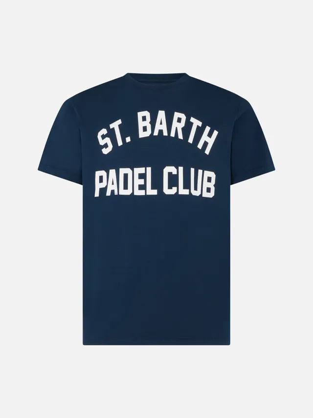 t-shirt-uomo-mc2-saint-barth-jack-st-barth-padel-club-blu-navy-con-trattamento-v image 1