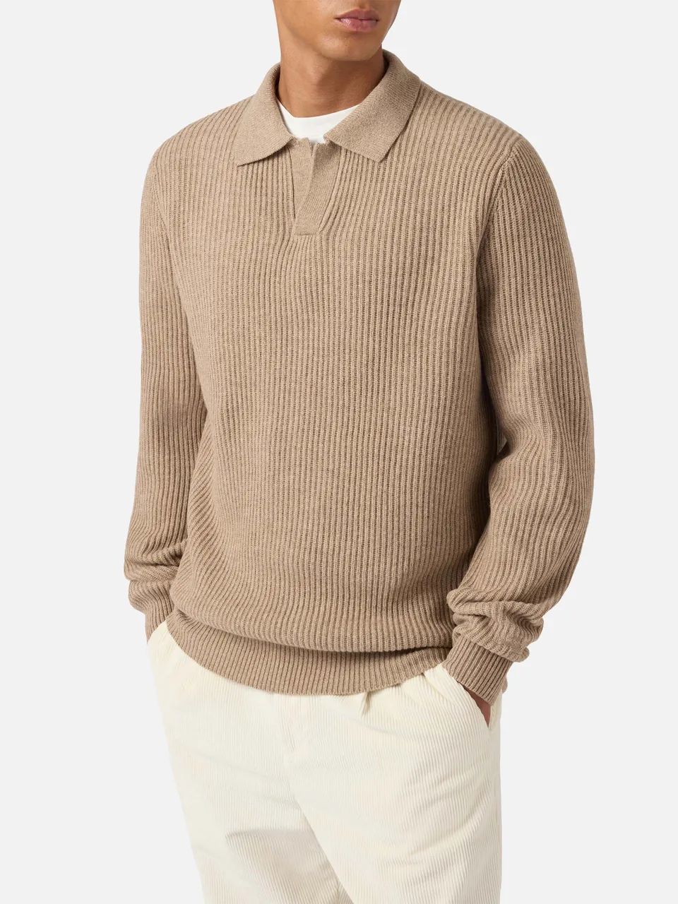 mc2-saint-barth-polo-downing-maglia-uomo-kaki-100-lana image 1