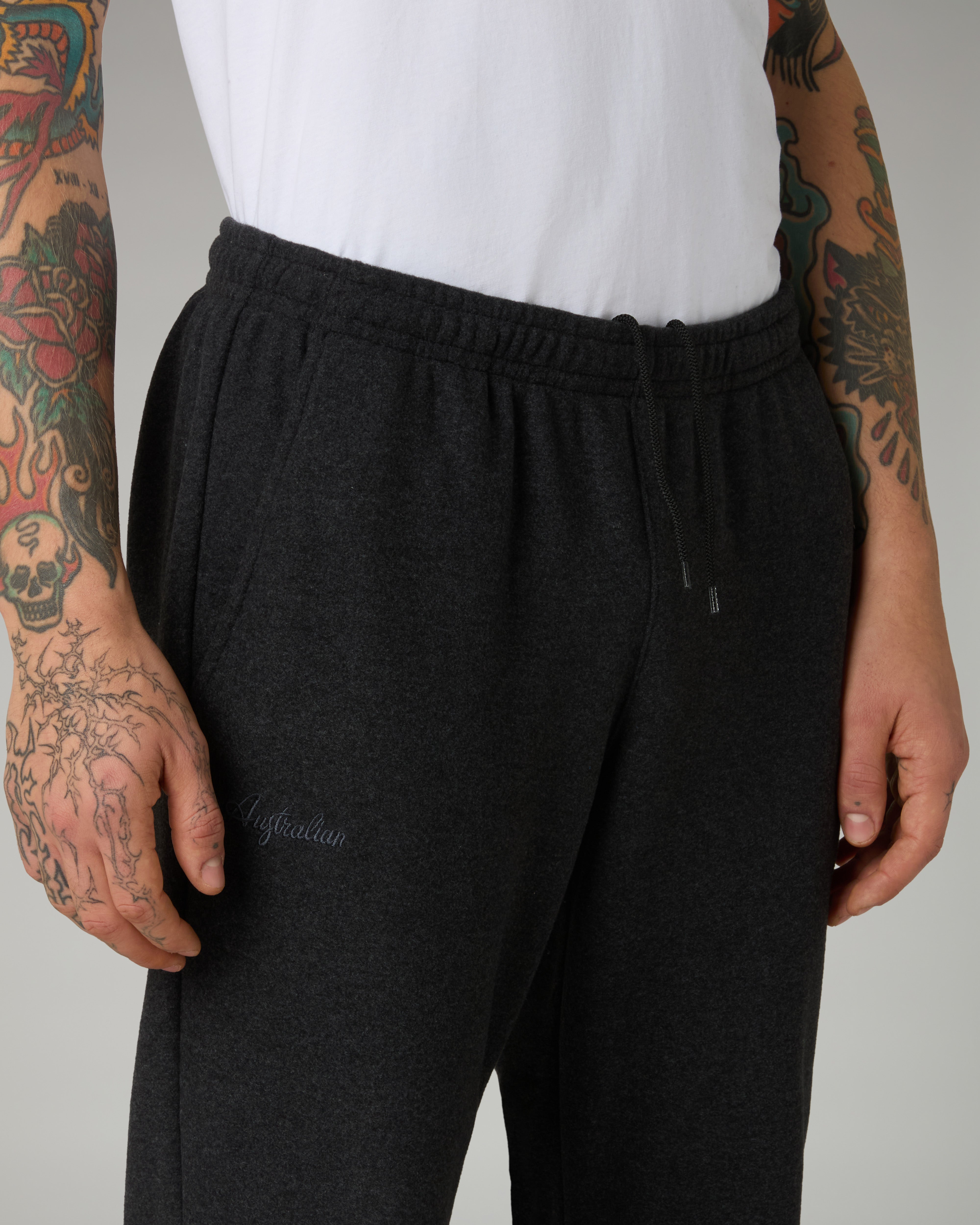 australian-legacy-tracksuit-tuta-grigio-melange-in-softech image 6