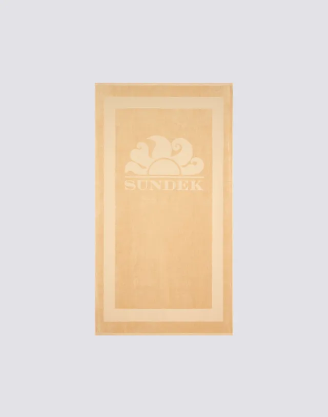 sundek-am372atc1000-telo-mare-in-spugna-jacquard-con-logo-e-cornice-emboss image 1