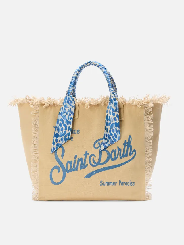borsa-mc2-saint-barth-vanity-regular-in-canvas-beige-con-twill-removibile-azzurr image 1