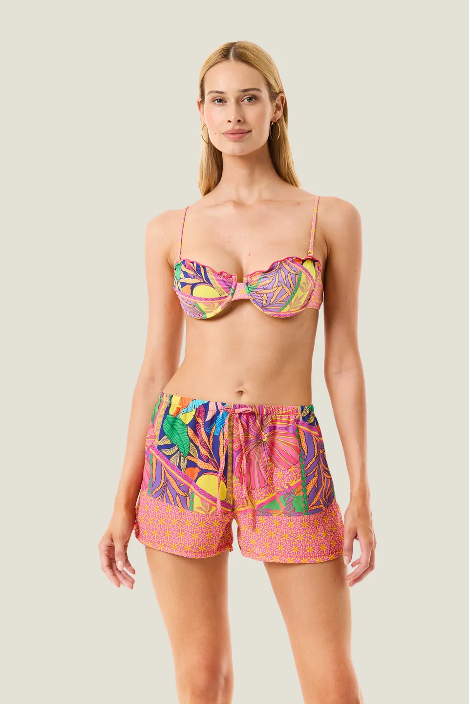 4giveness-short-pop-foulard-shorts-cover-up-donna-fantasia image 1