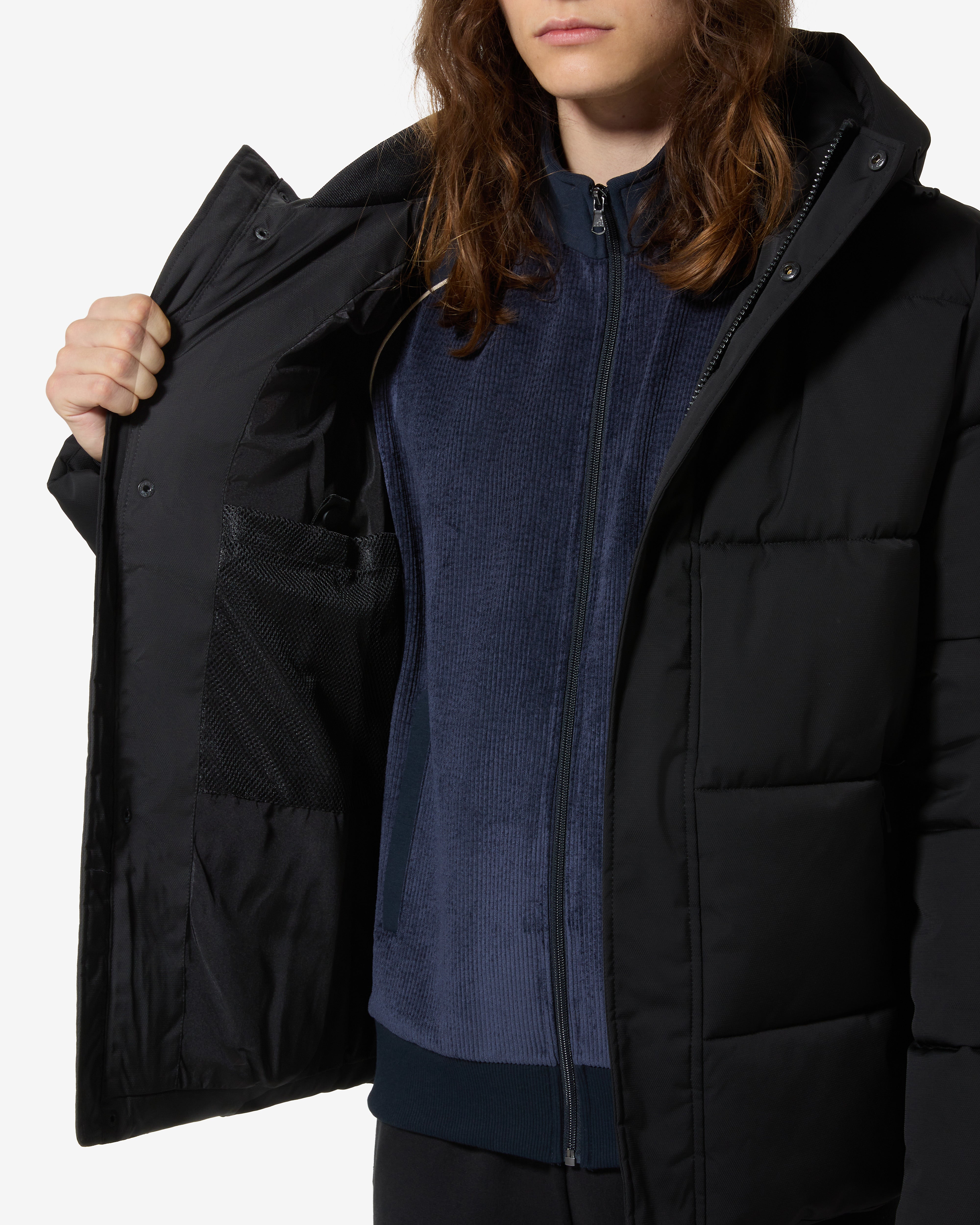 australian-jaquard-urban-jacket-giubbotto-urban-nero-con-cappuccio image 4