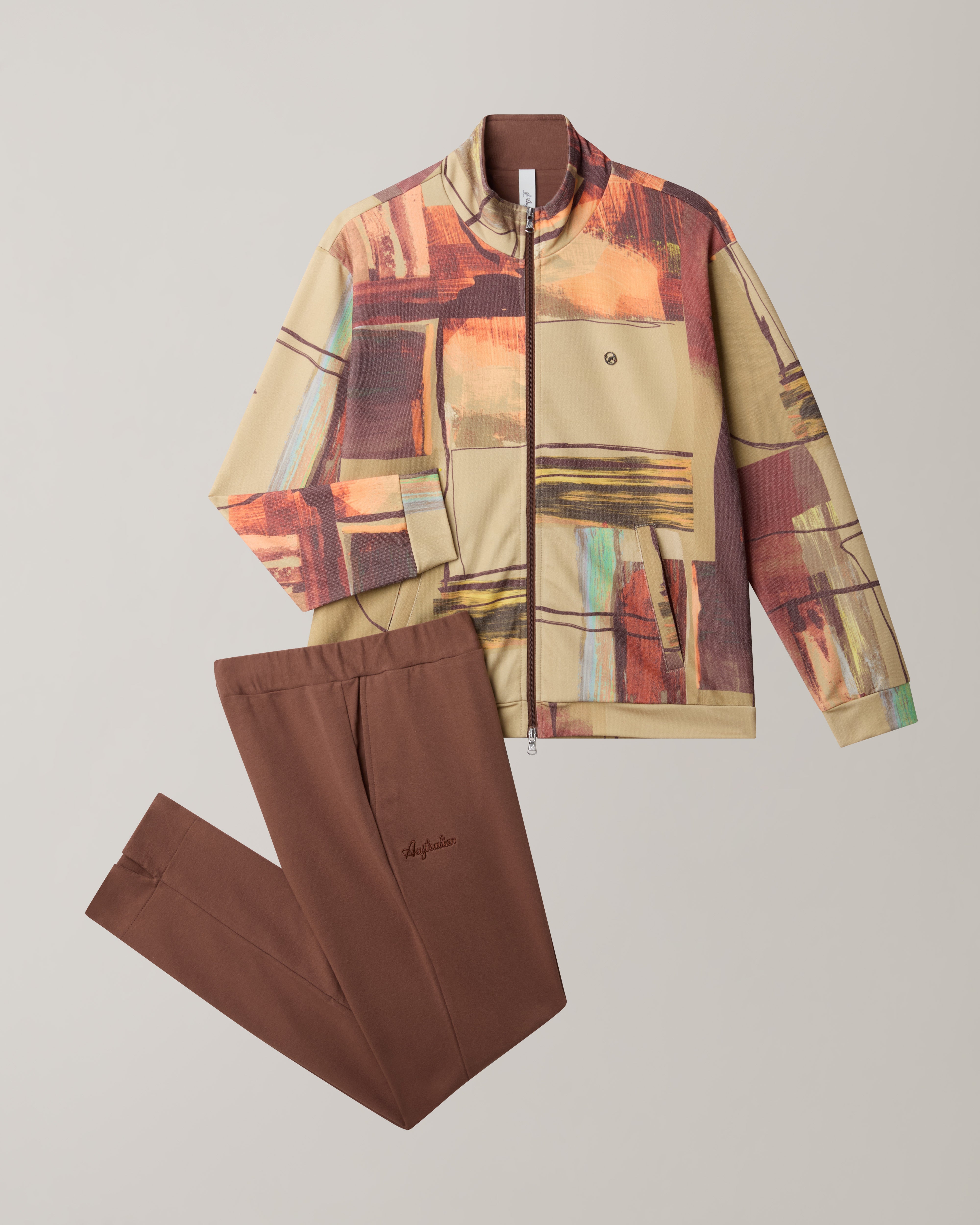 australian-canvas-print-tracksuit-tuta-felpa-leggera-cannella-stampa-digitale image 8