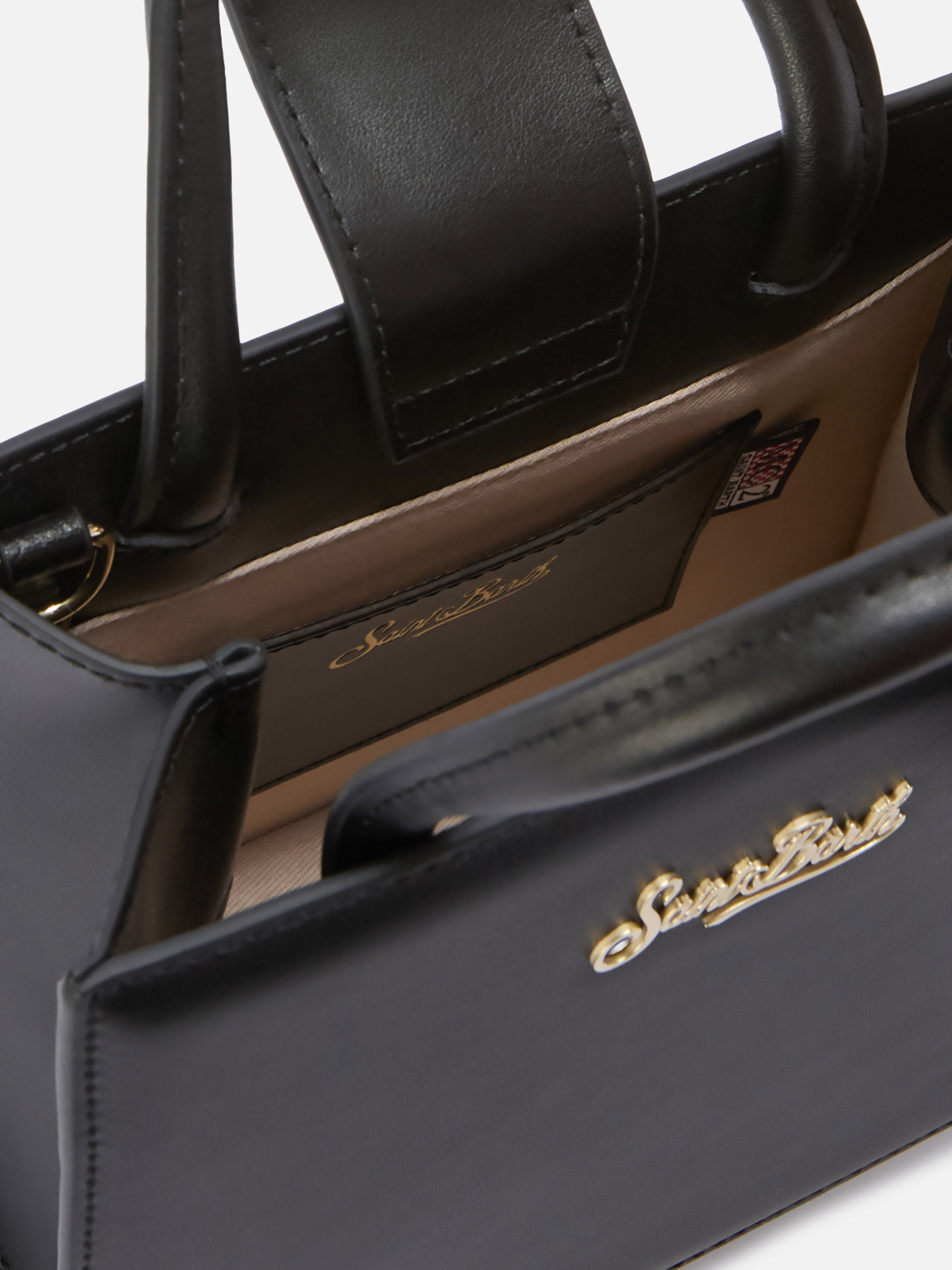 mc2-saint-barth-borsa-shop-mini-in-pelle-liscia-nera-con-targhetta image 4