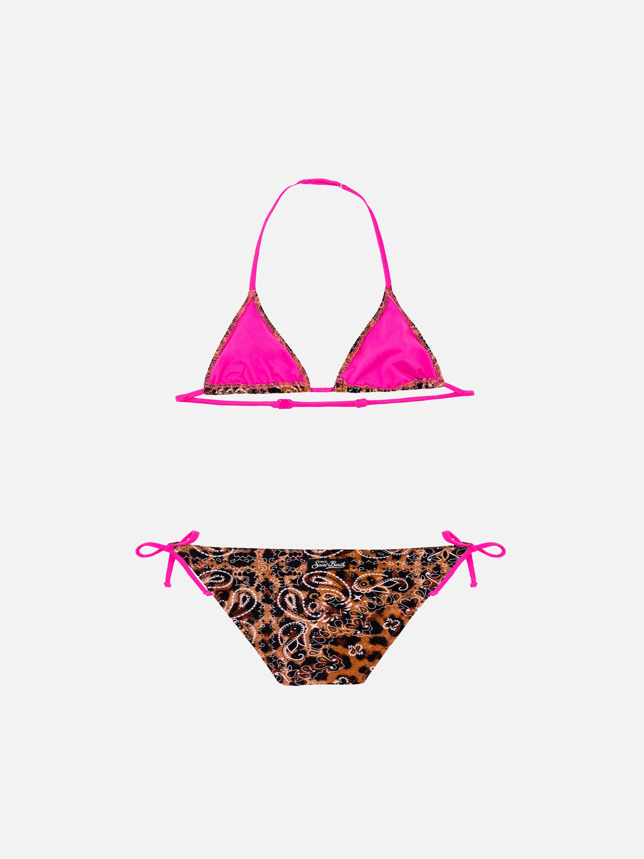 mc2-saint-barth-bikini-triangolo-con-stampa-bandana-leo-da-bambina image 2