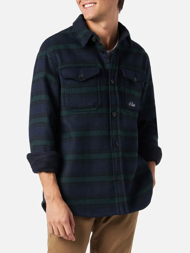 mc2-saint-barth-burton-camicia-overshirt-uomo-tartan-in-lana-blu image 1