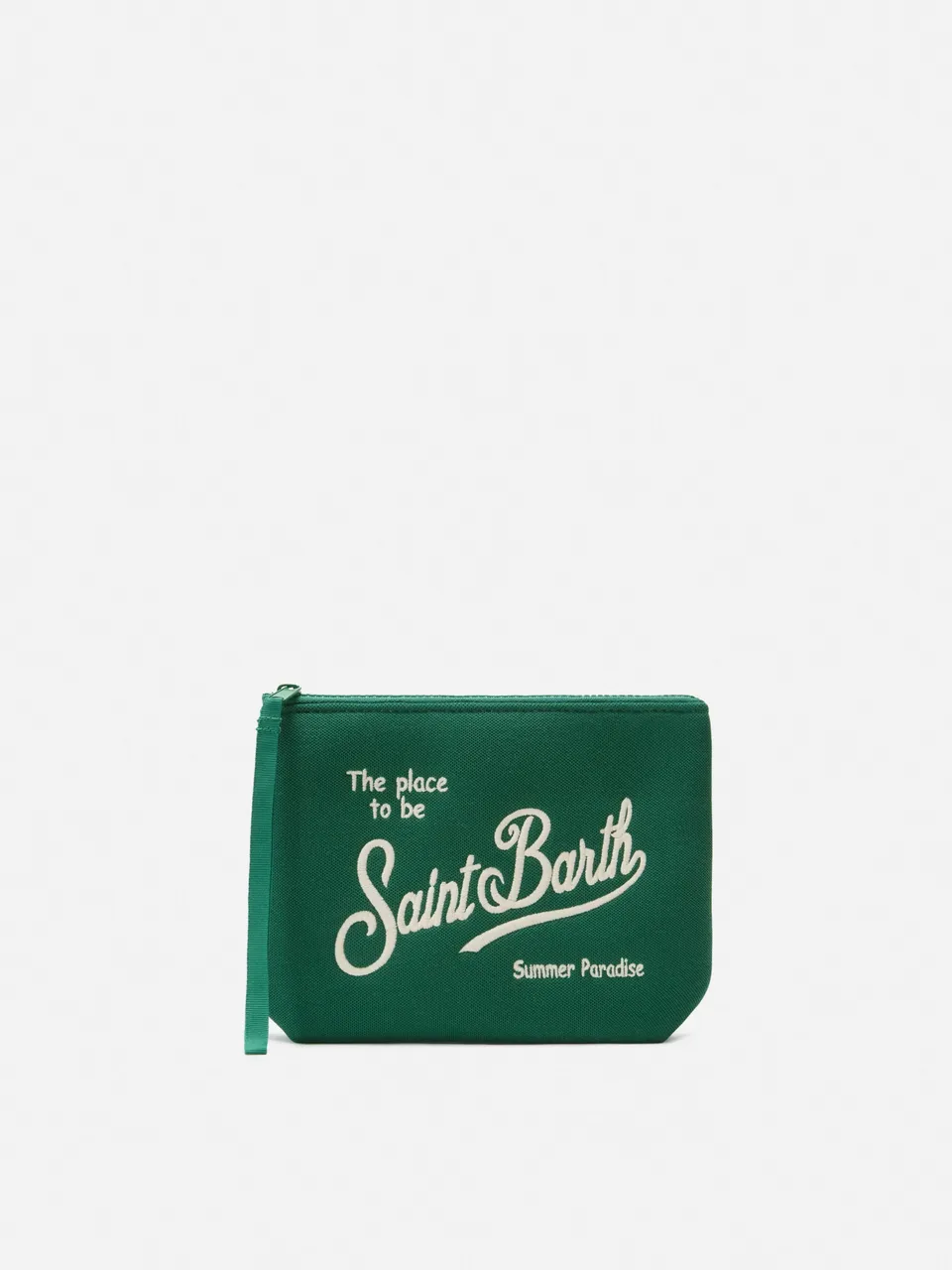 pochette-aline-mc2-saint-barth-in-tessuto-scuba-effetto-piquet-verde image 1