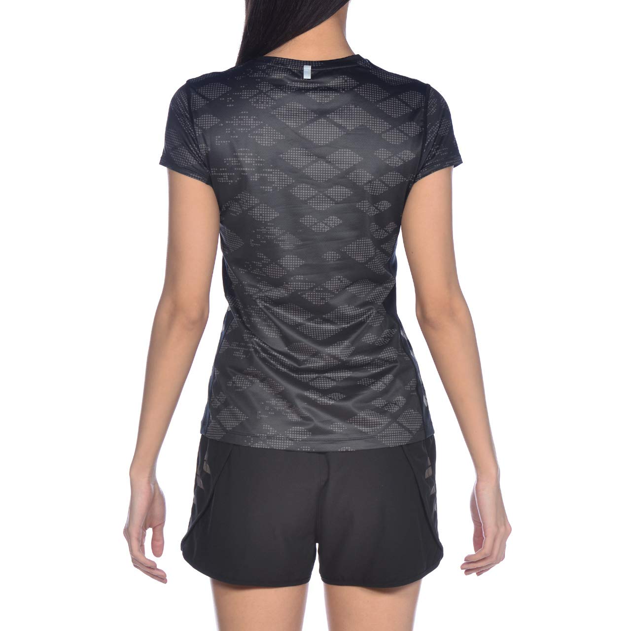 arena-w-run-s-s-mesh-solid-maglietta-running-a-maniche-corte-donna image 6