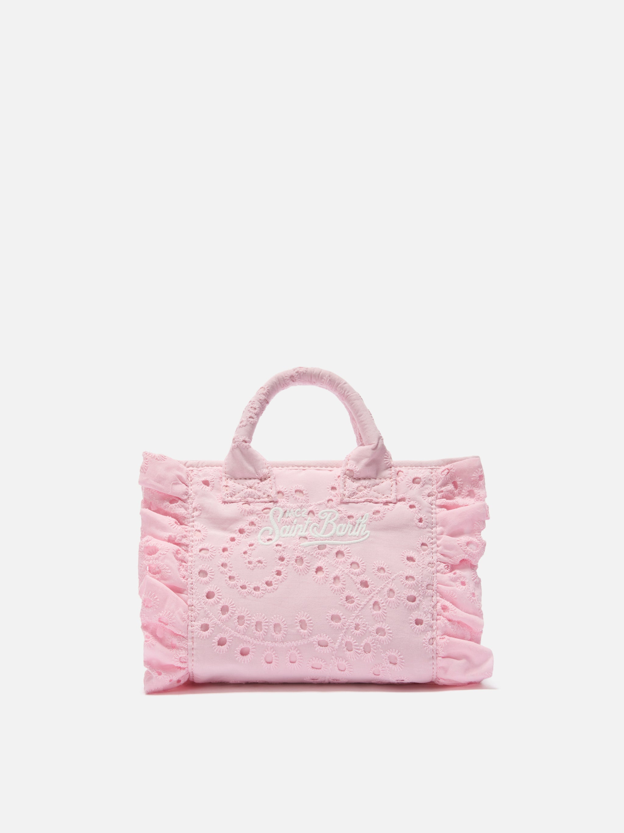 mc2-saint-barth-borsa-vanity-mini-volant-in-cotone-sangallo-rosa image 4