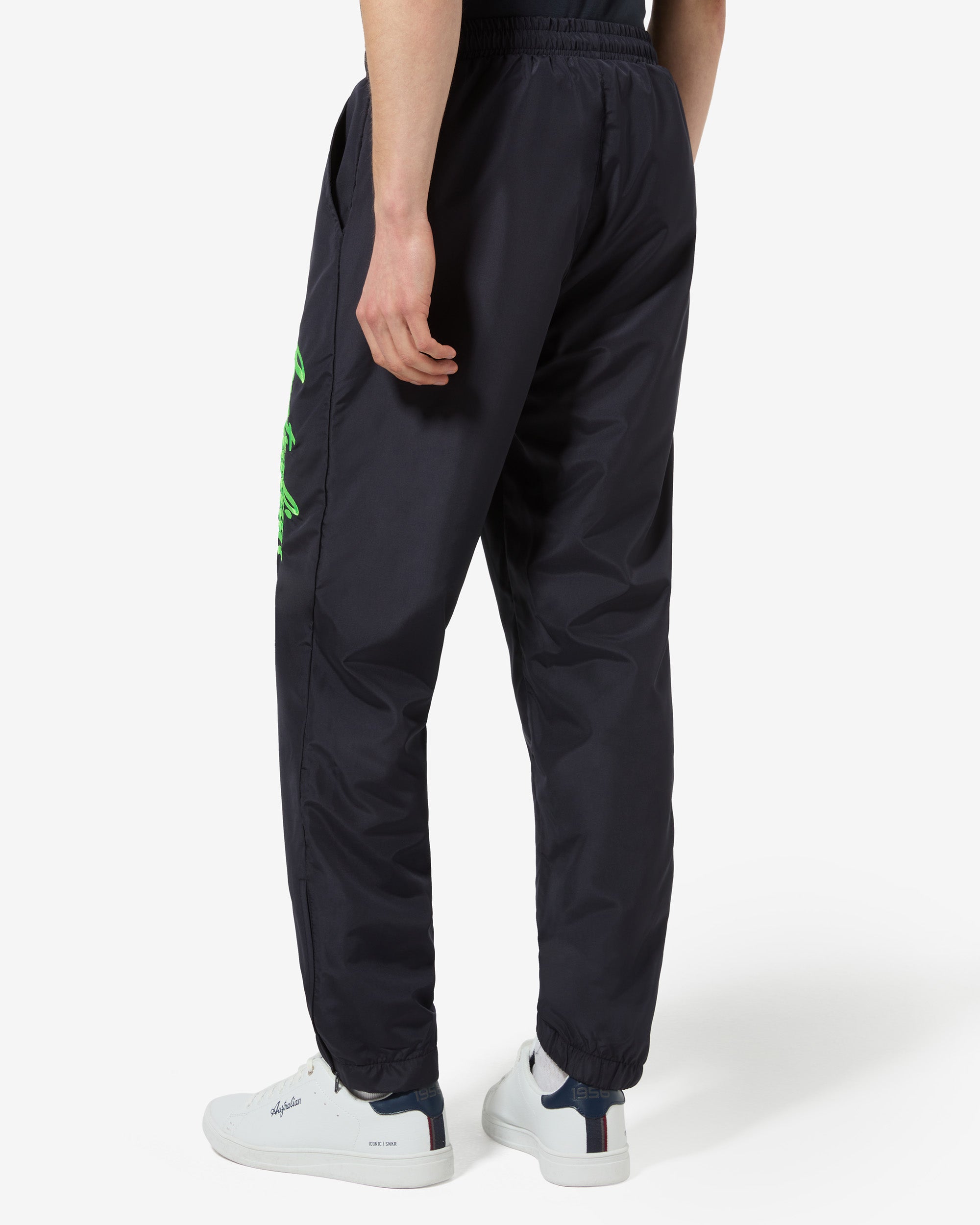 australian-logo-smash-track-pant-pantalone-tuta-foderato-blu-navy-verde image 3